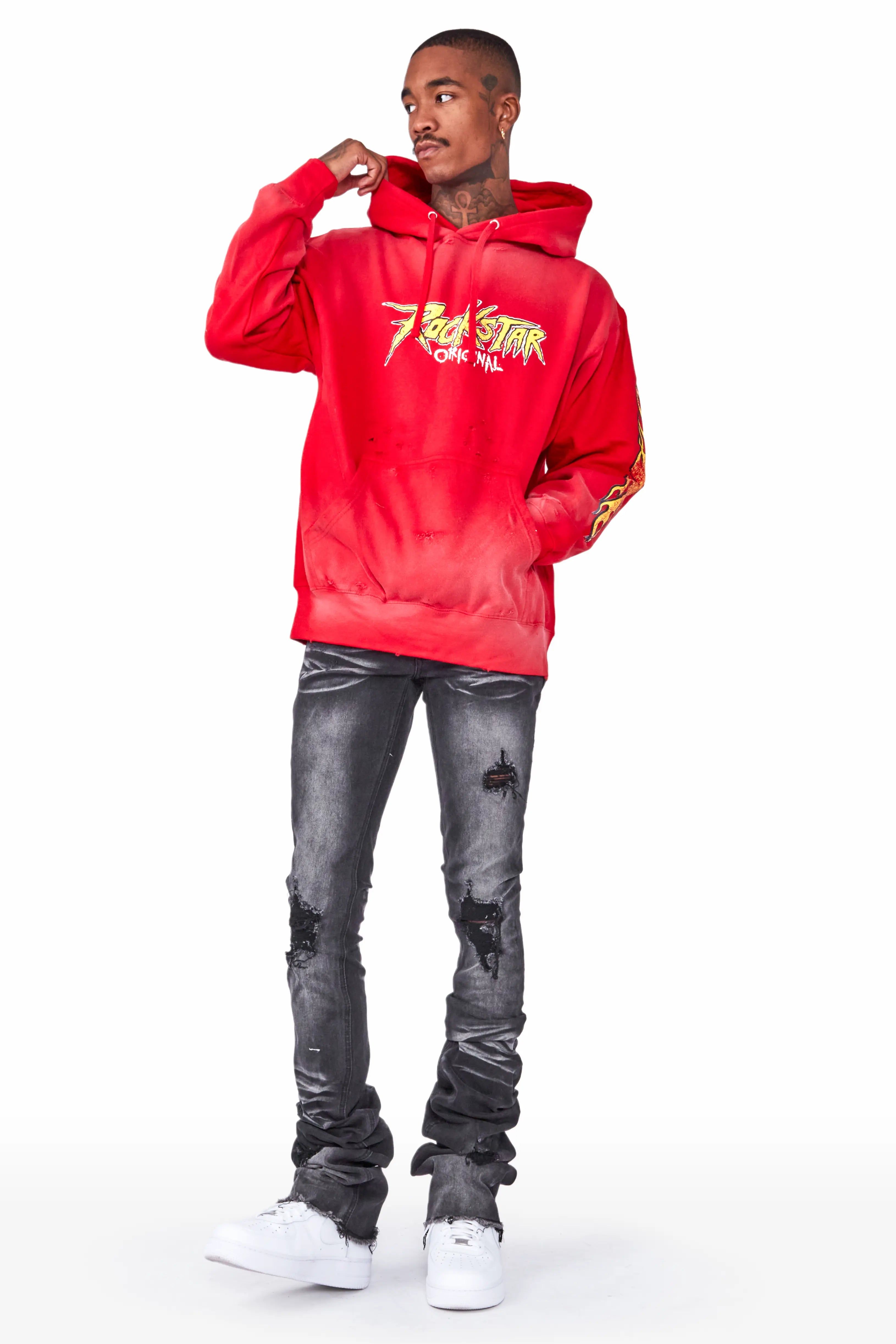 Gaston Red Graphic Hoodie sold by Rockstar Original product image thumbnail 4