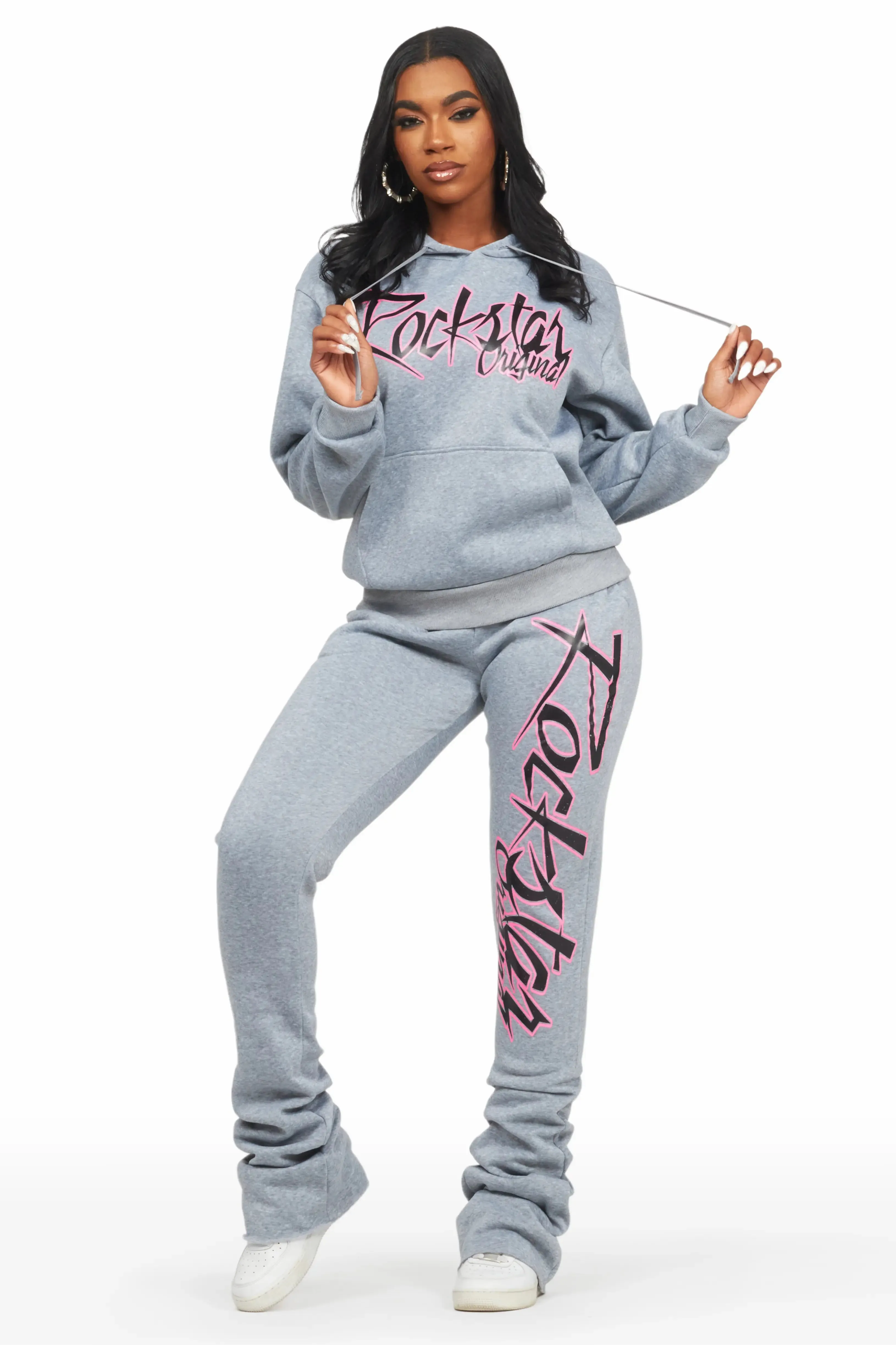 Nicola Heather Grey Super Stacked Trackset sold by Rockstar Original product image thumbnail 2