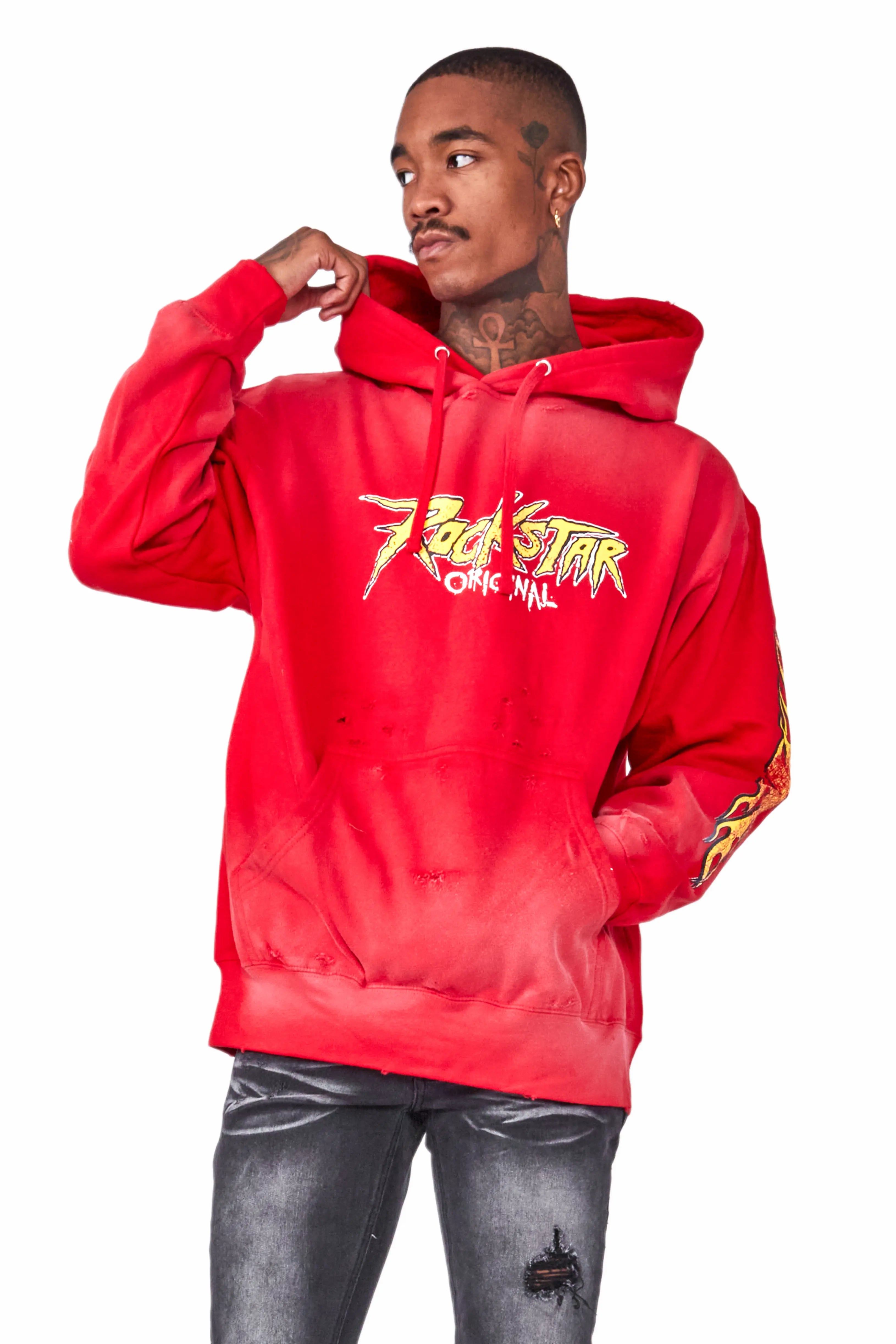 Gaston Red Graphic Hoodie sold by Rockstar Original product image thumbnail 2