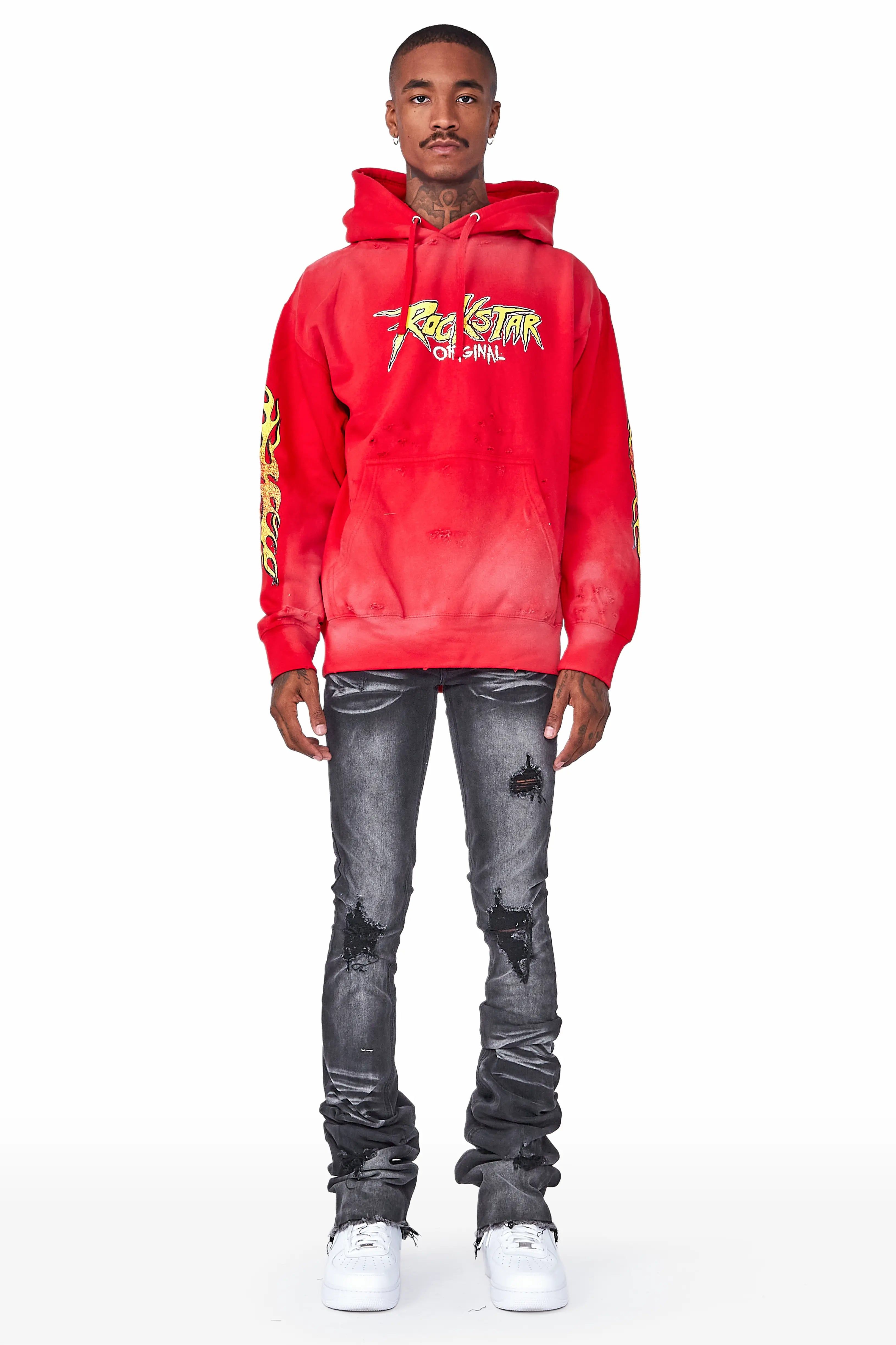 Gaston Red Graphic Hoodie sold by Rockstar Original product image thumbnail 3