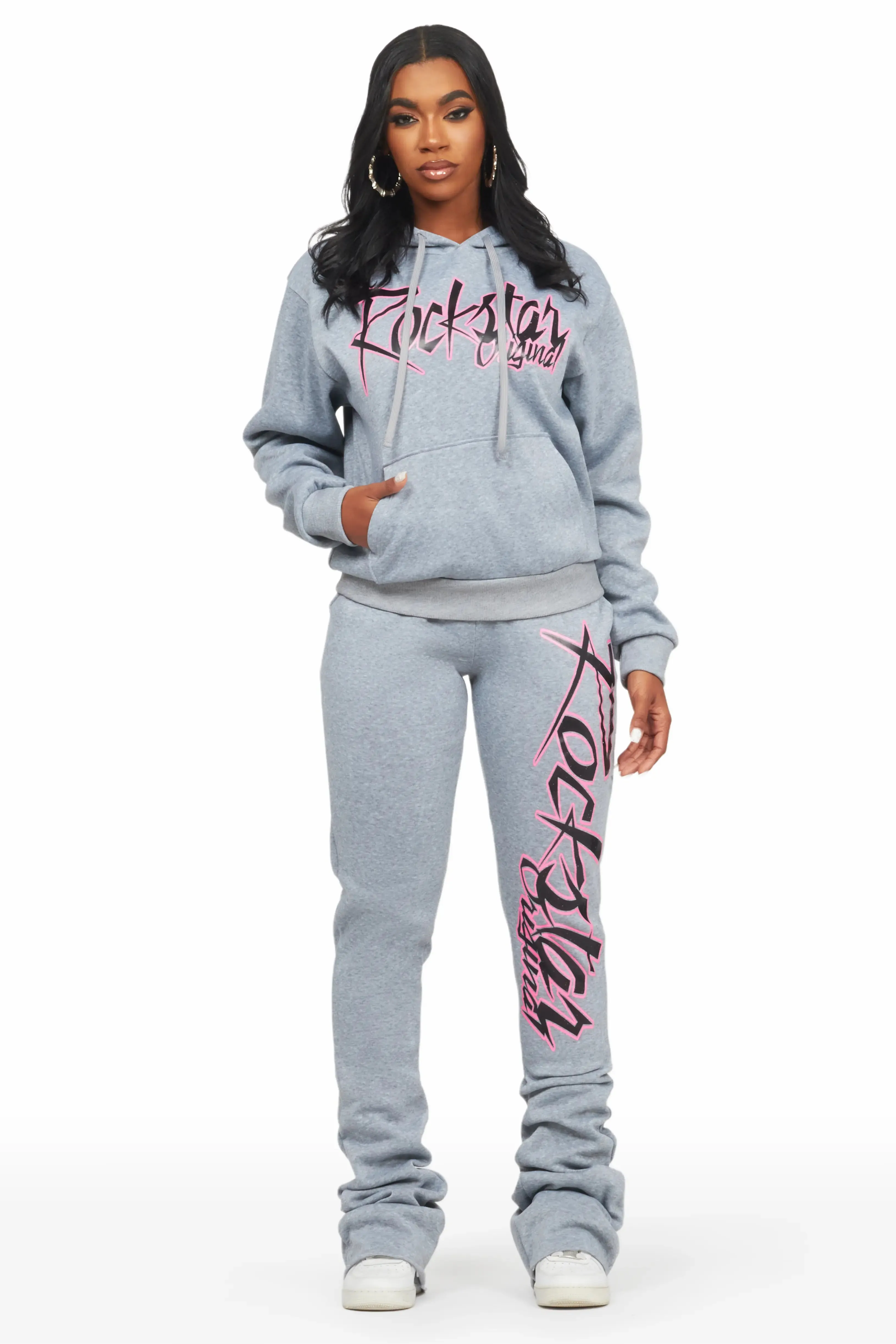 Nicola Heather Grey Super Stacked Trackset sold by Rockstar Original product image thumbnail 4