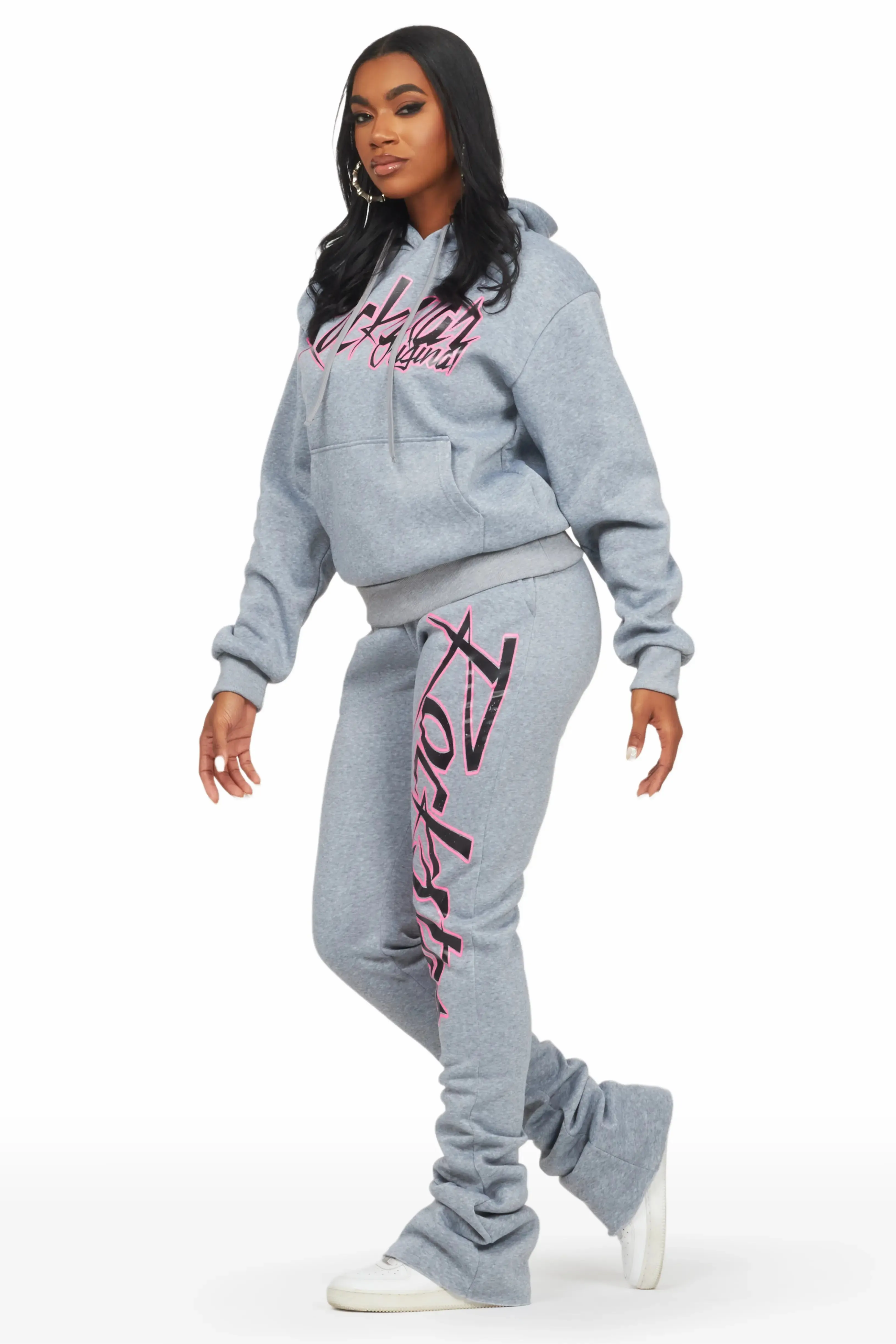 Nicola Heather Grey Super Stacked Trackset sold by Rockstar Original product image thumbnail 3