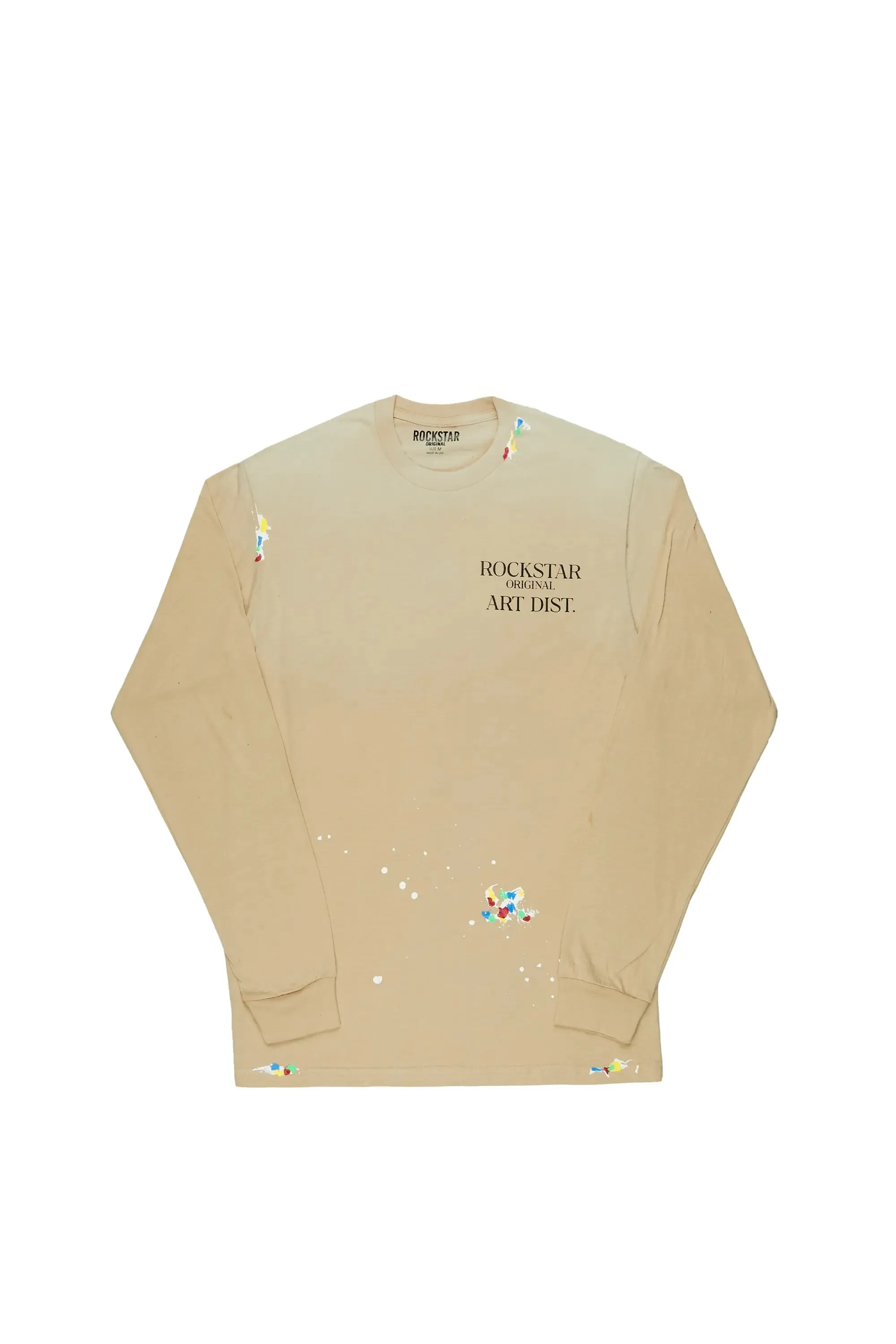 Palmer Beige Long Sleeve T-Shirt sold by Rockstar Original