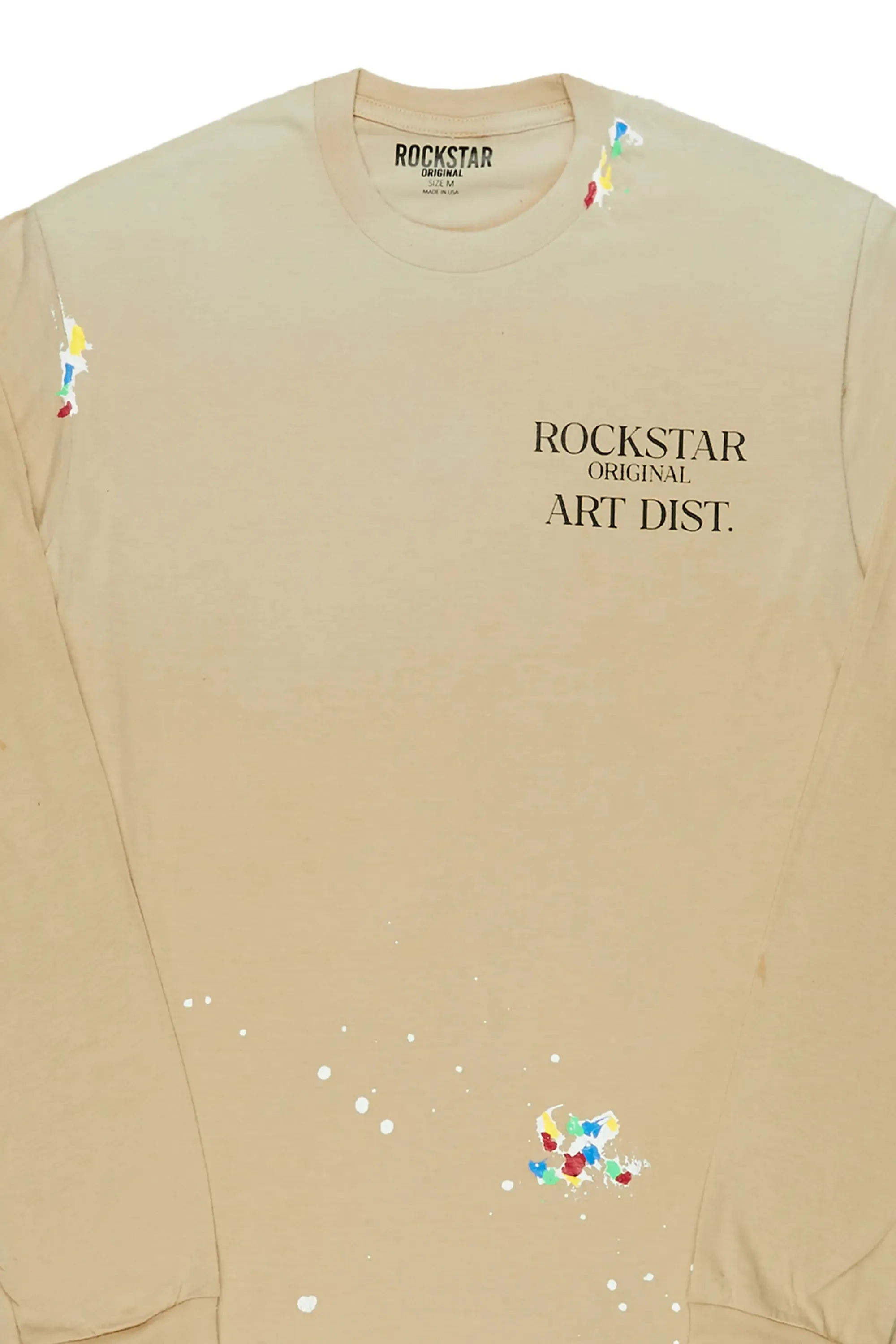 Palmer Beige Long Sleeve T-Shirt sold by Rockstar Original product image thumbnail 2