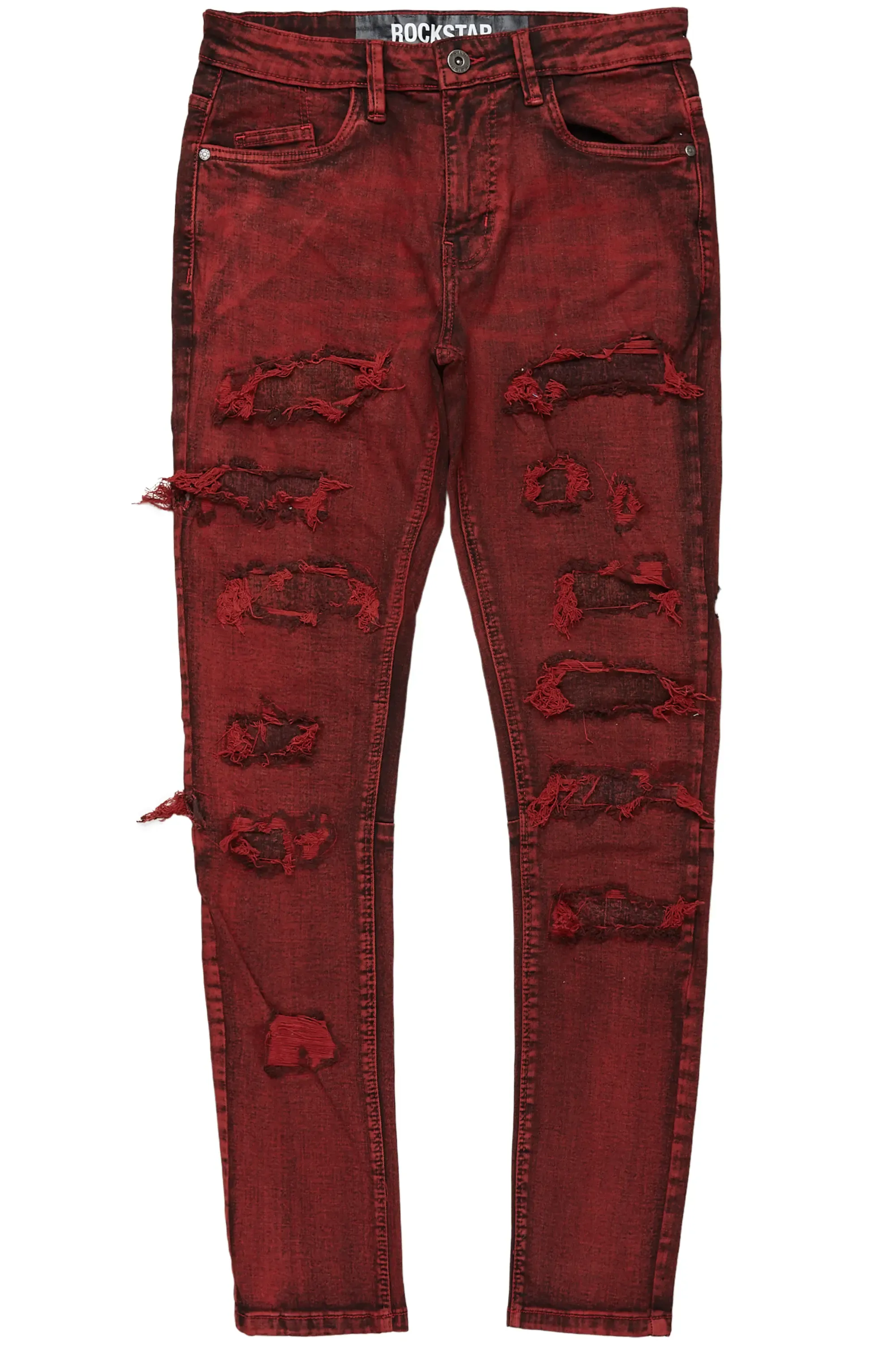 Dalit Red Under Patch Skinny Fit Jean sold by Rockstar Original product image thumbnail 2