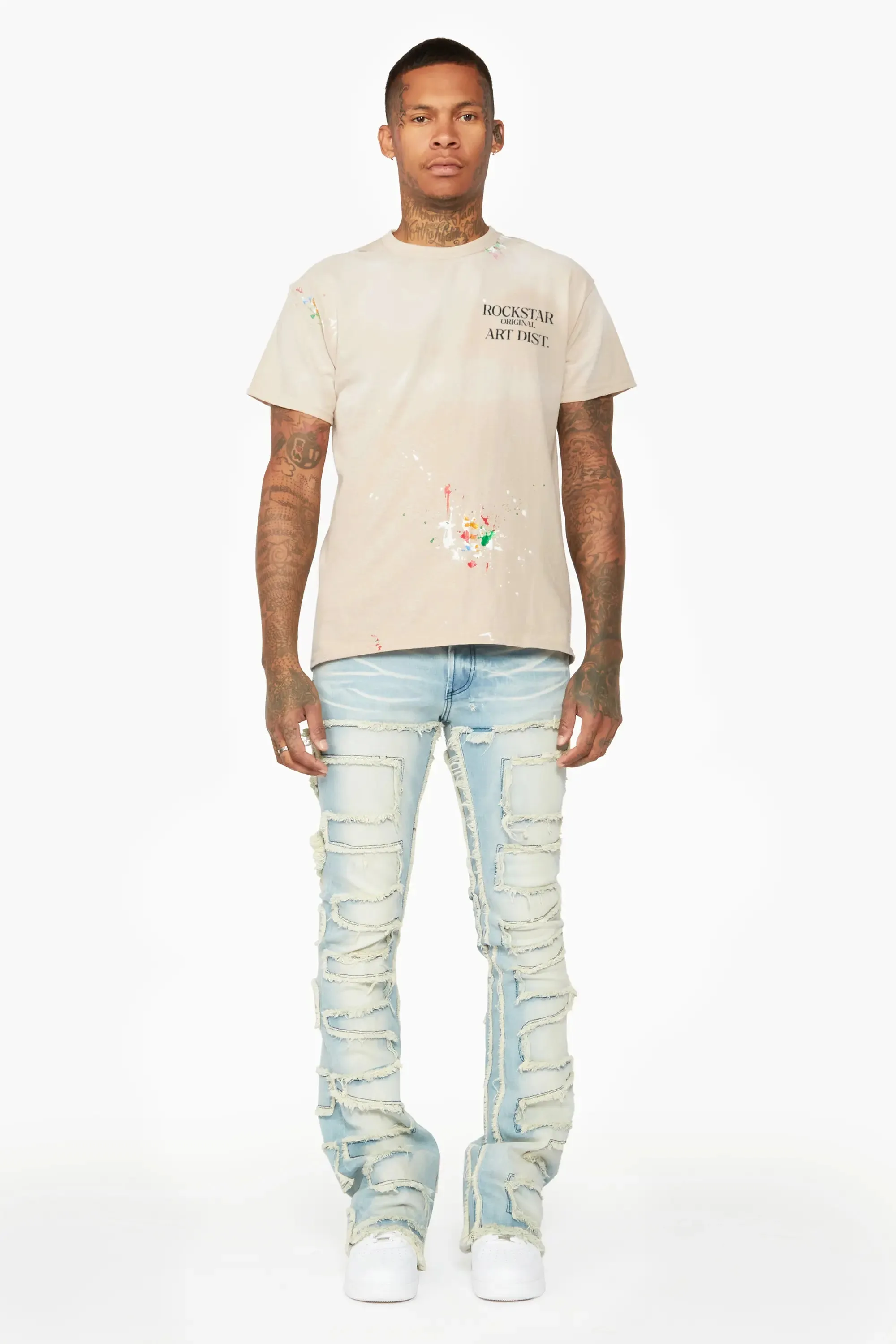 Palmer Beige Graphic T-Shirt sold by Rockstar Original product image thumbnail 3