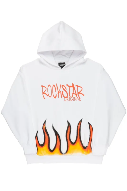 Aadi White Graphic Hoodie sold by Rockstar Original