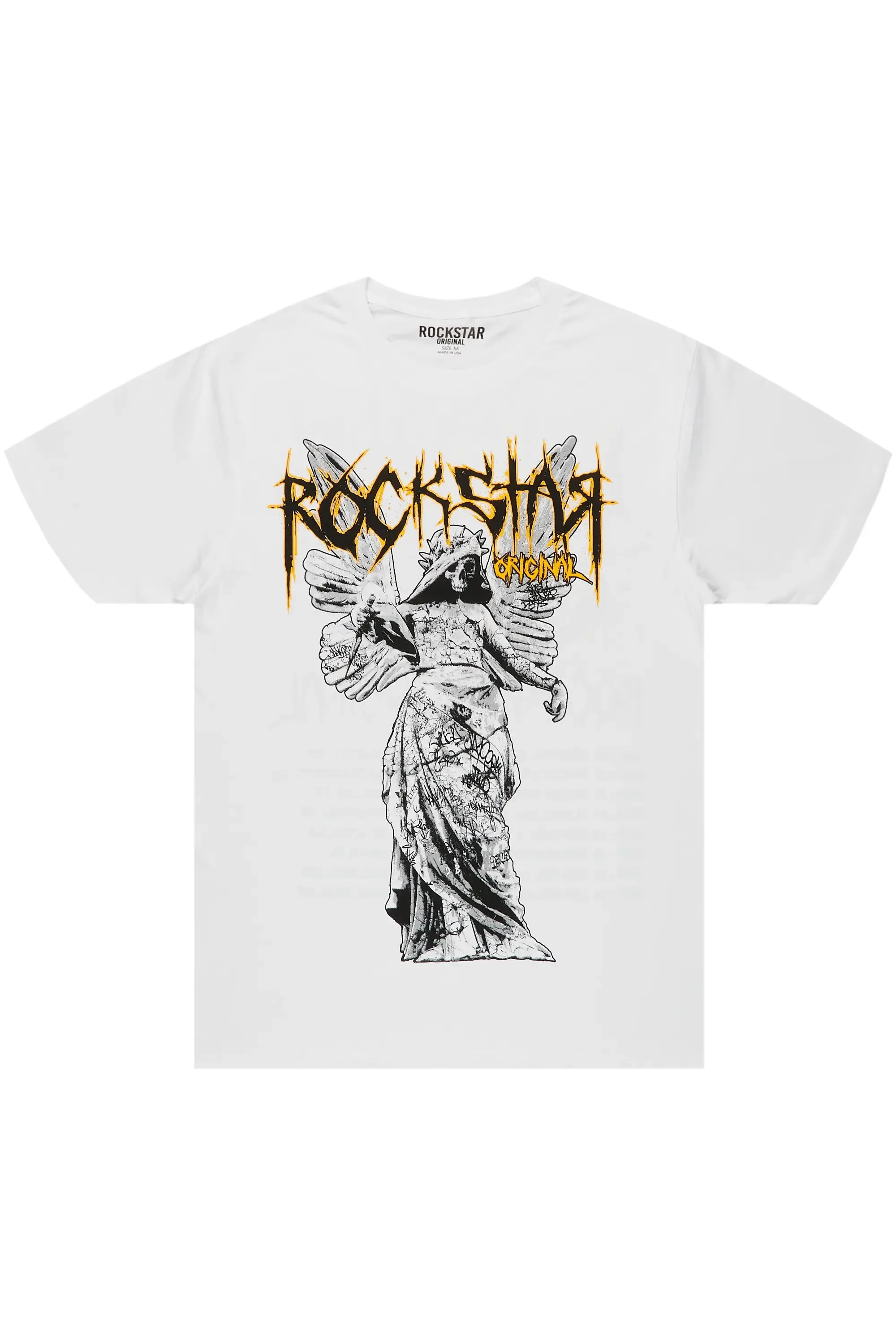 Mathias White Graphic T-Shirt sold by Rockstar Original product image thumbnail 2