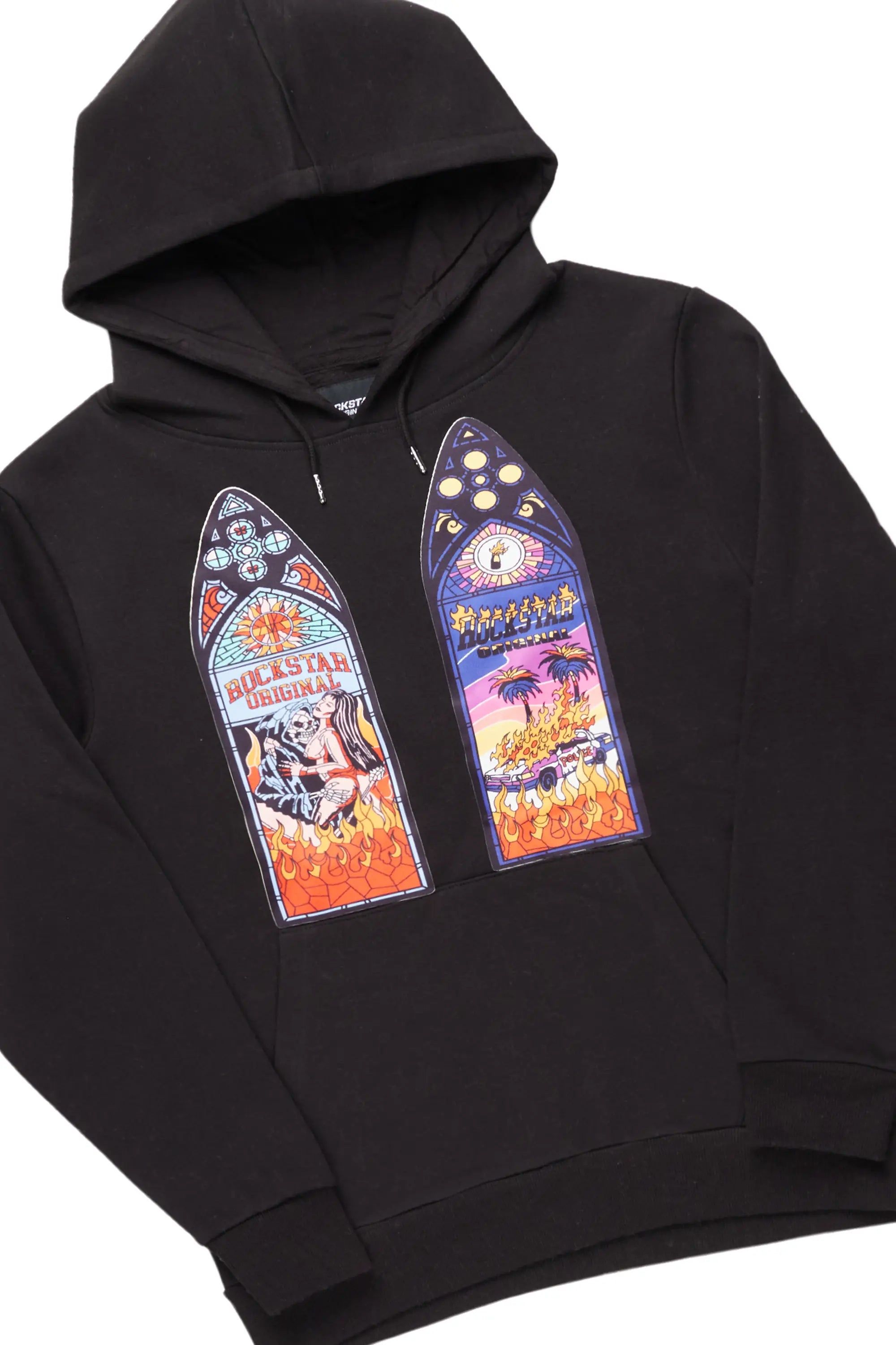 Hamish Black Slim Fit Track Set sold by Rockstar Original product image thumbnail 6