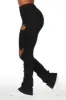 Takasia Black Distressed Super Stacked Jean sold by Rockstar Original
