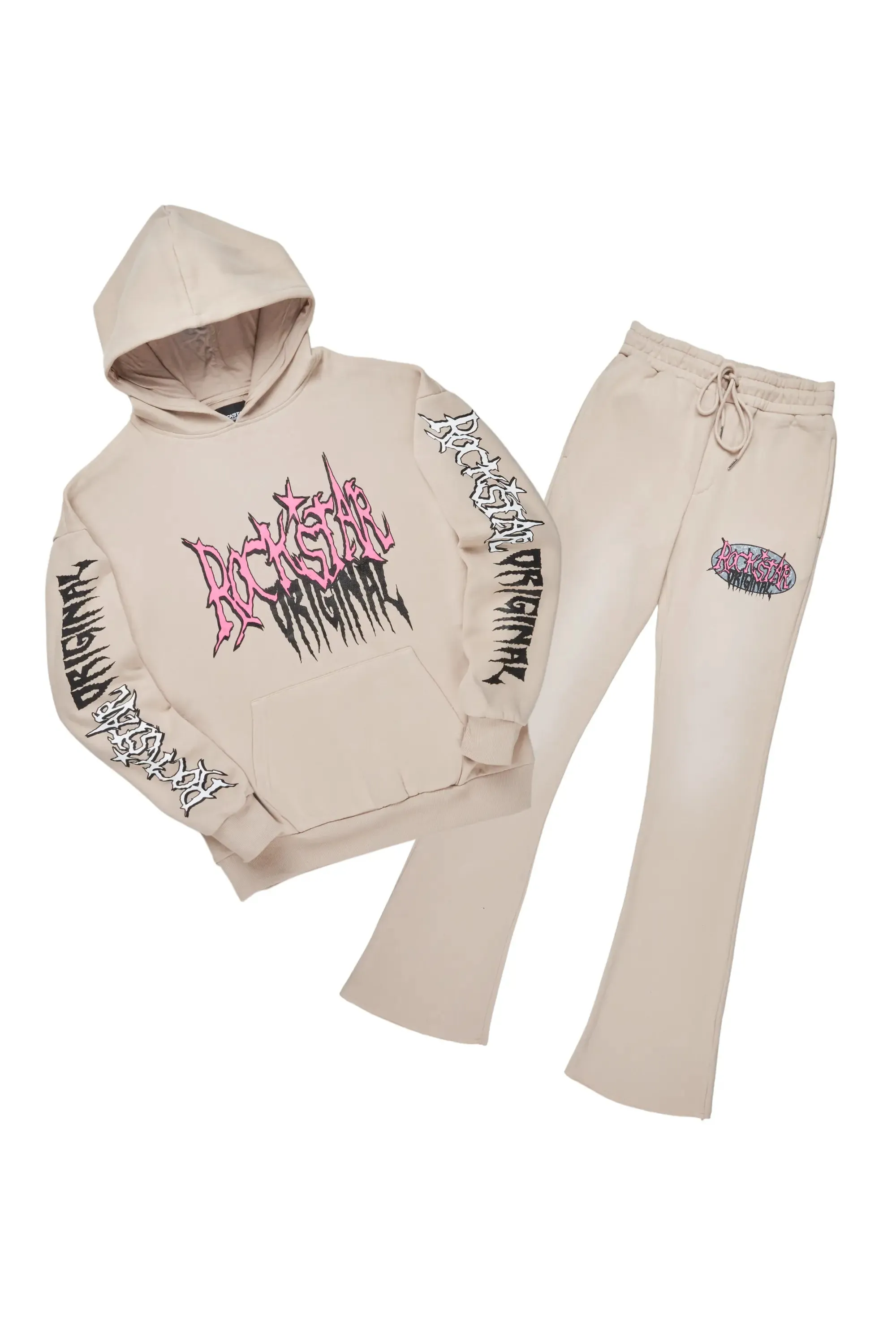 Hawkey Taupe Hoodie/Flare Trackset sold by Rockstar Original