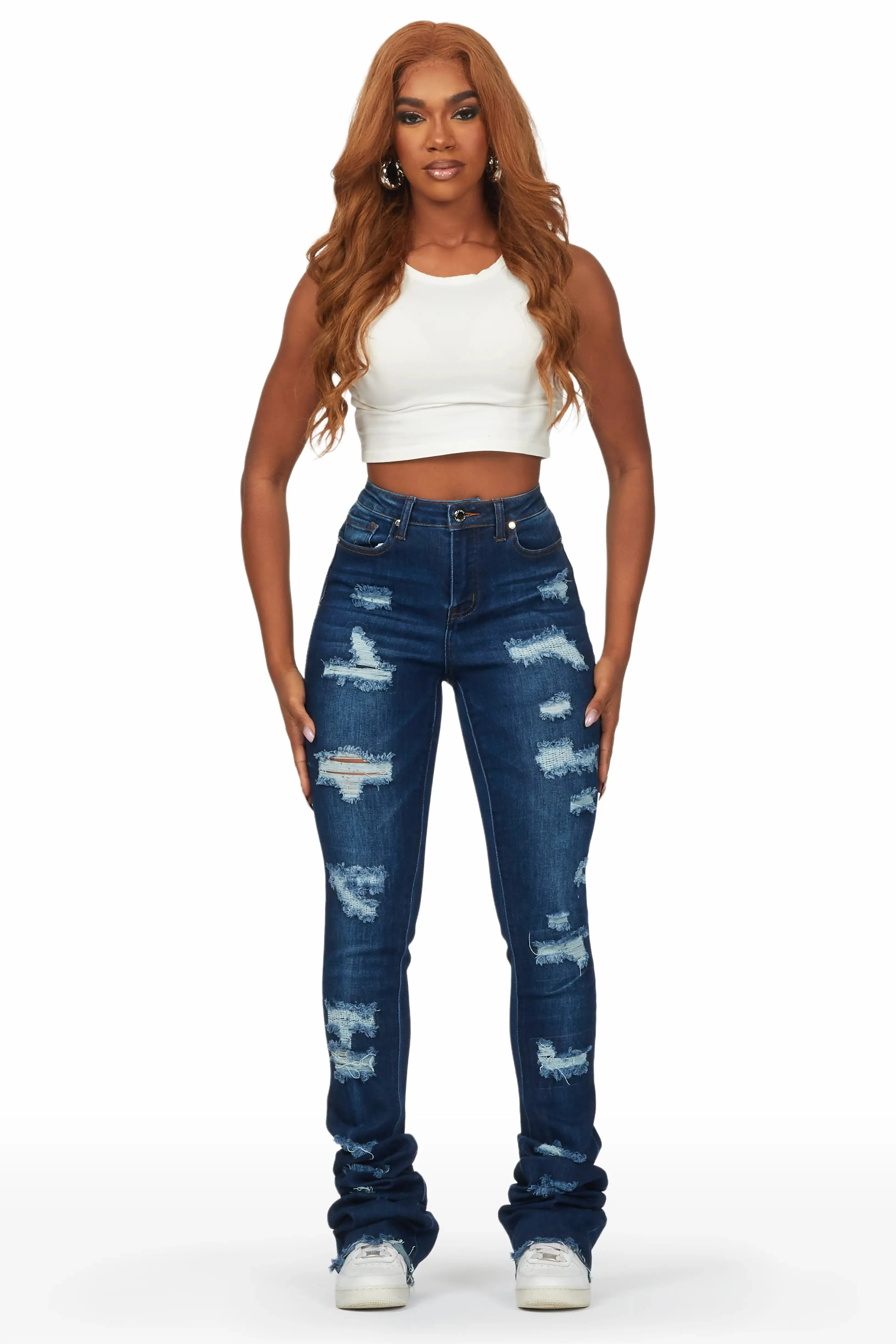 Remy Dark Wash Super Stacked Jean sold by Rockstar Original product image thumbnail 2