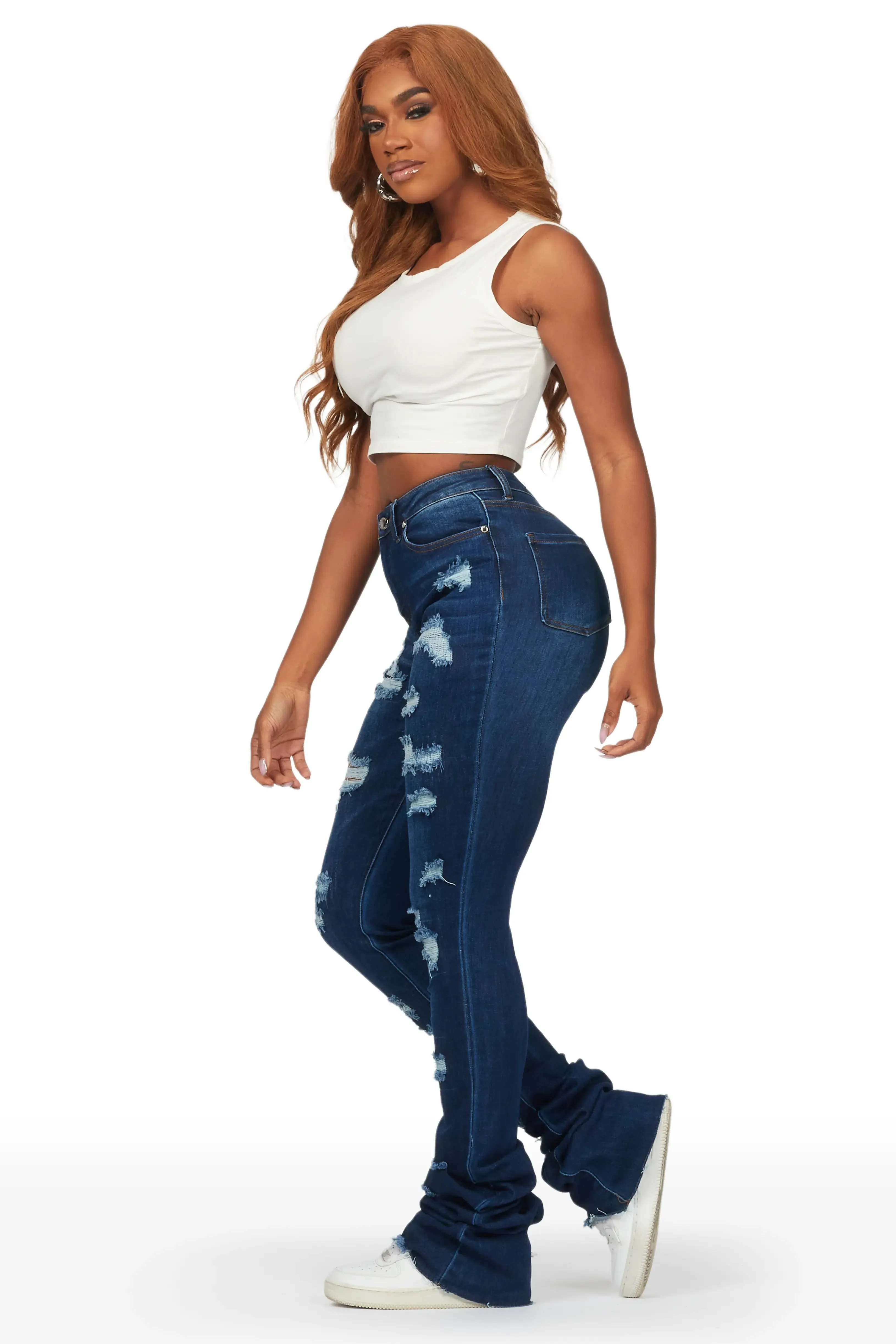 Remy Dark Wash Super Stacked Jean sold by Rockstar Original product image thumbnail 3