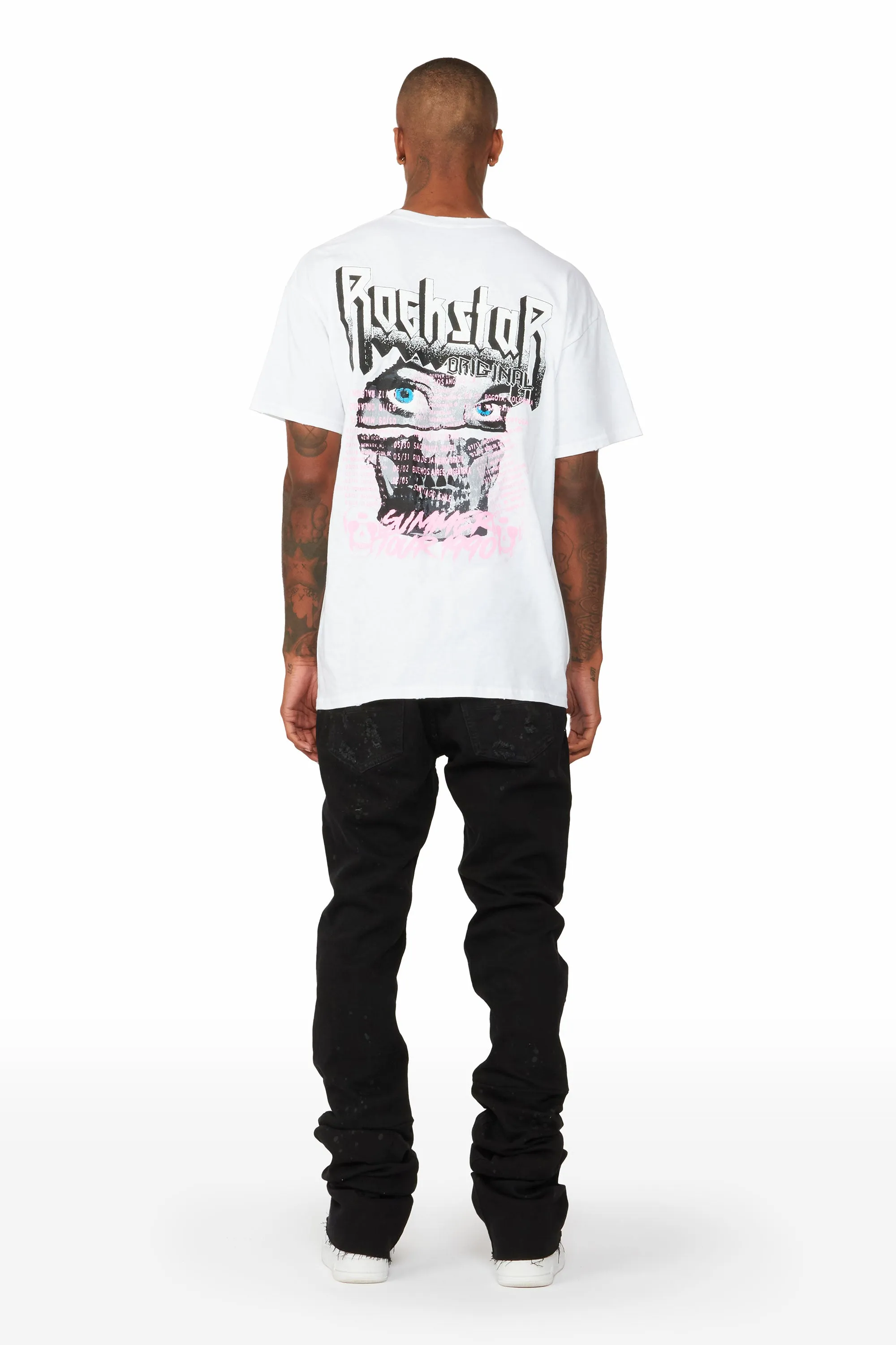 Dastard White Graphic T-Shirt sold by Rockstar Original product image thumbnail 5