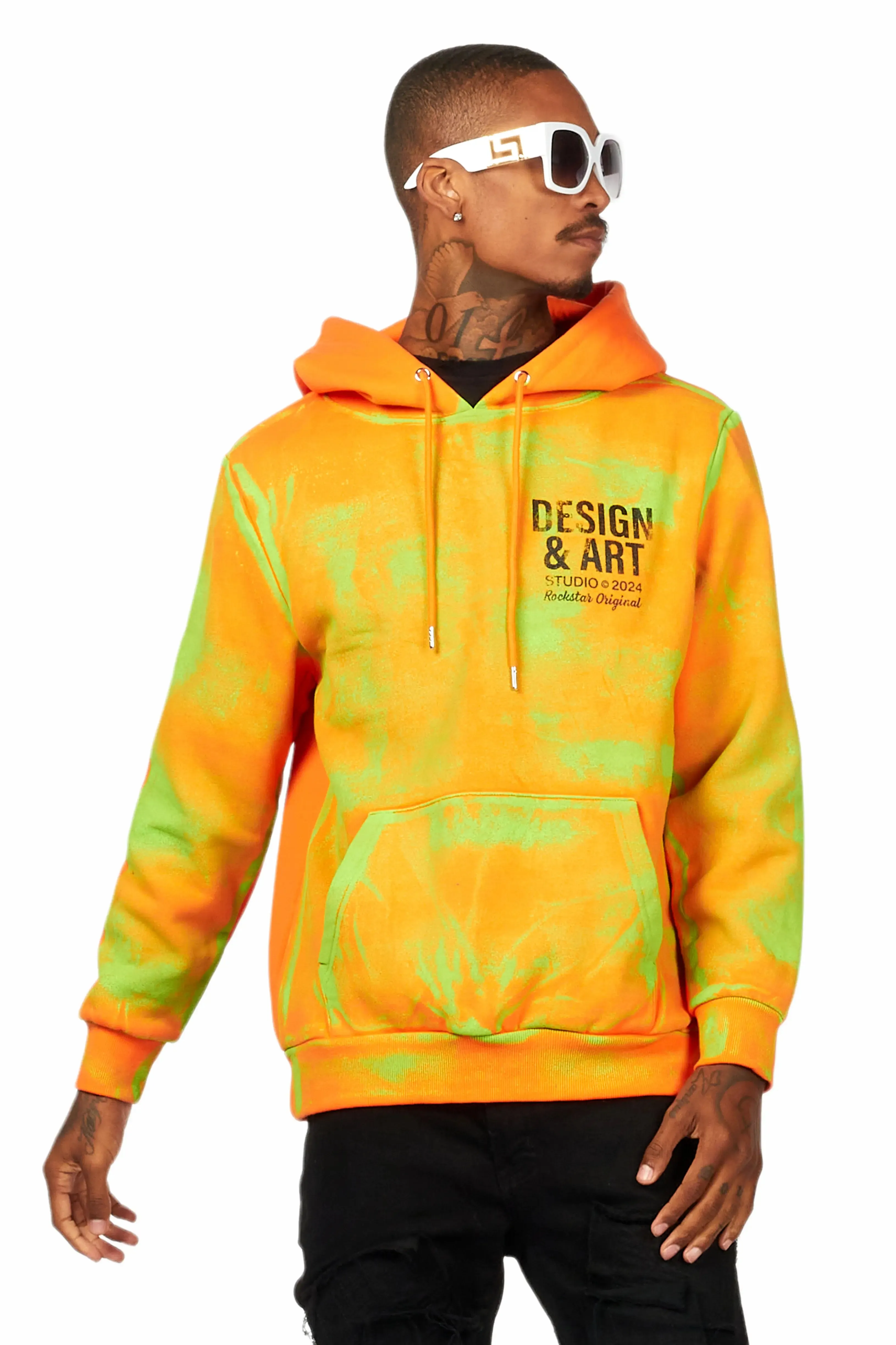 Cano Orange/Green Graphic Hoodie sold by Rockstar Original