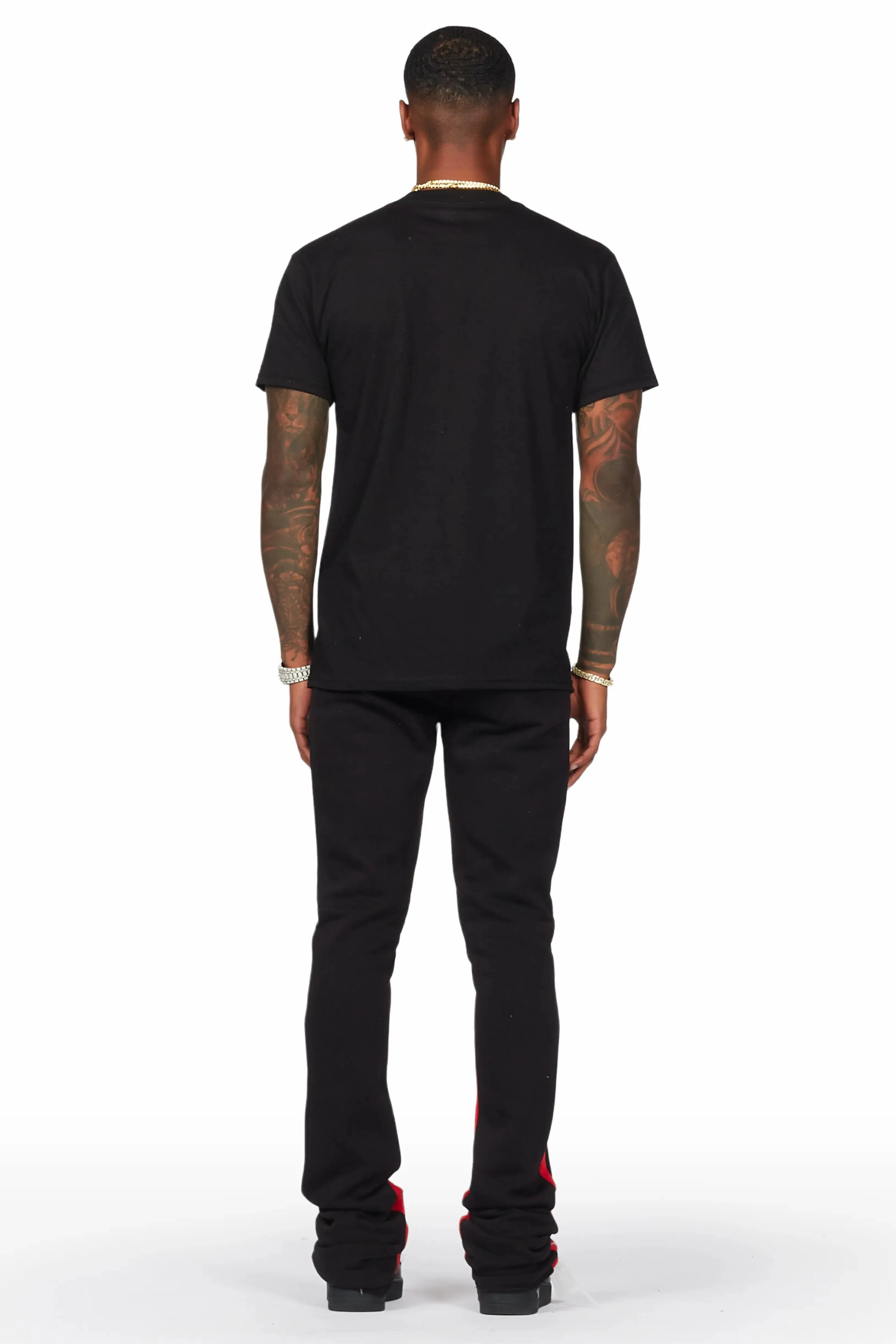 Raffer Black T-Shirt/Stacked Flare Pant Set sold by Rockstar Original product image thumbnail 5