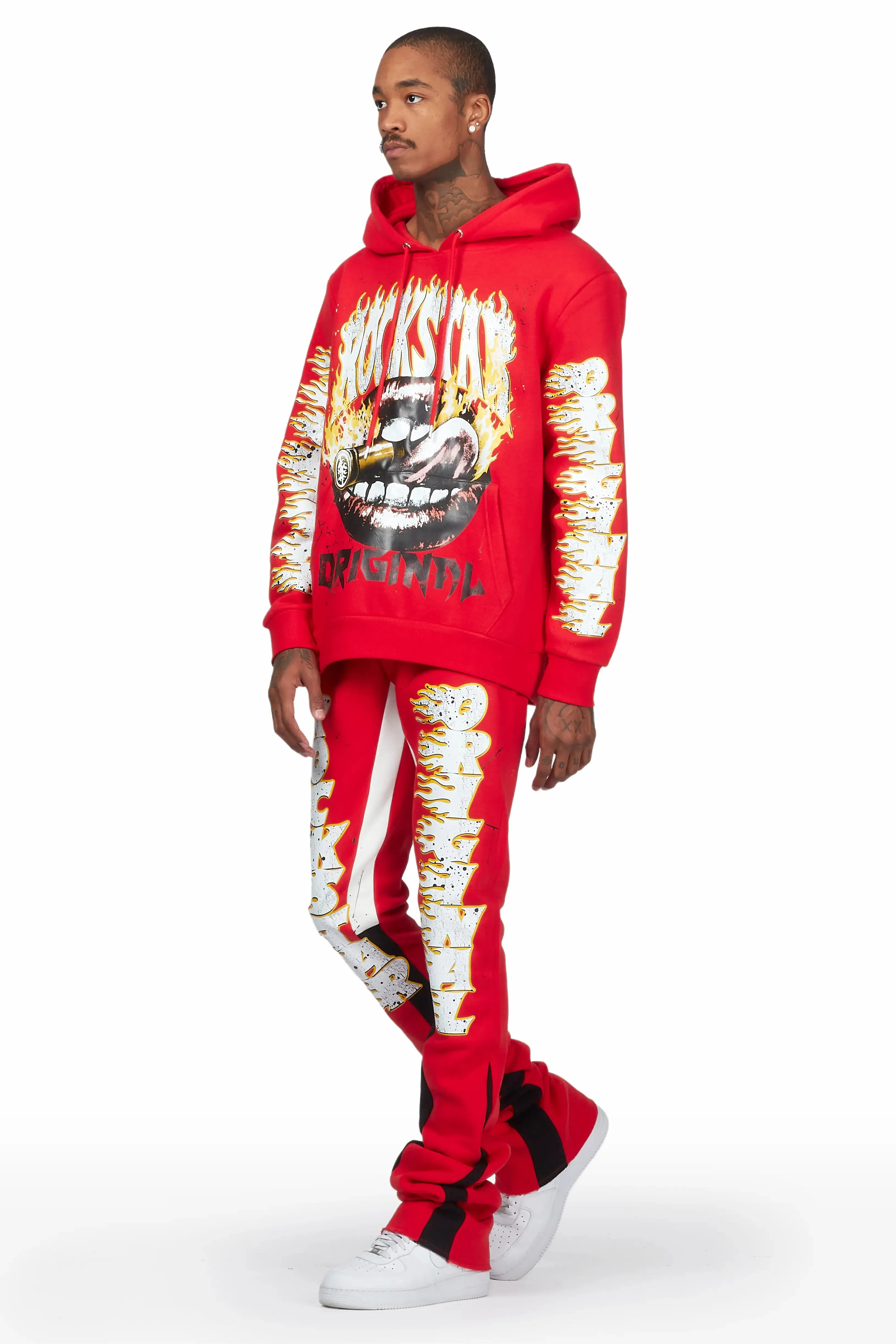 Jaxx Red Super Stacked Flared Track Set sold by Rockstar Original product image thumbnail 2