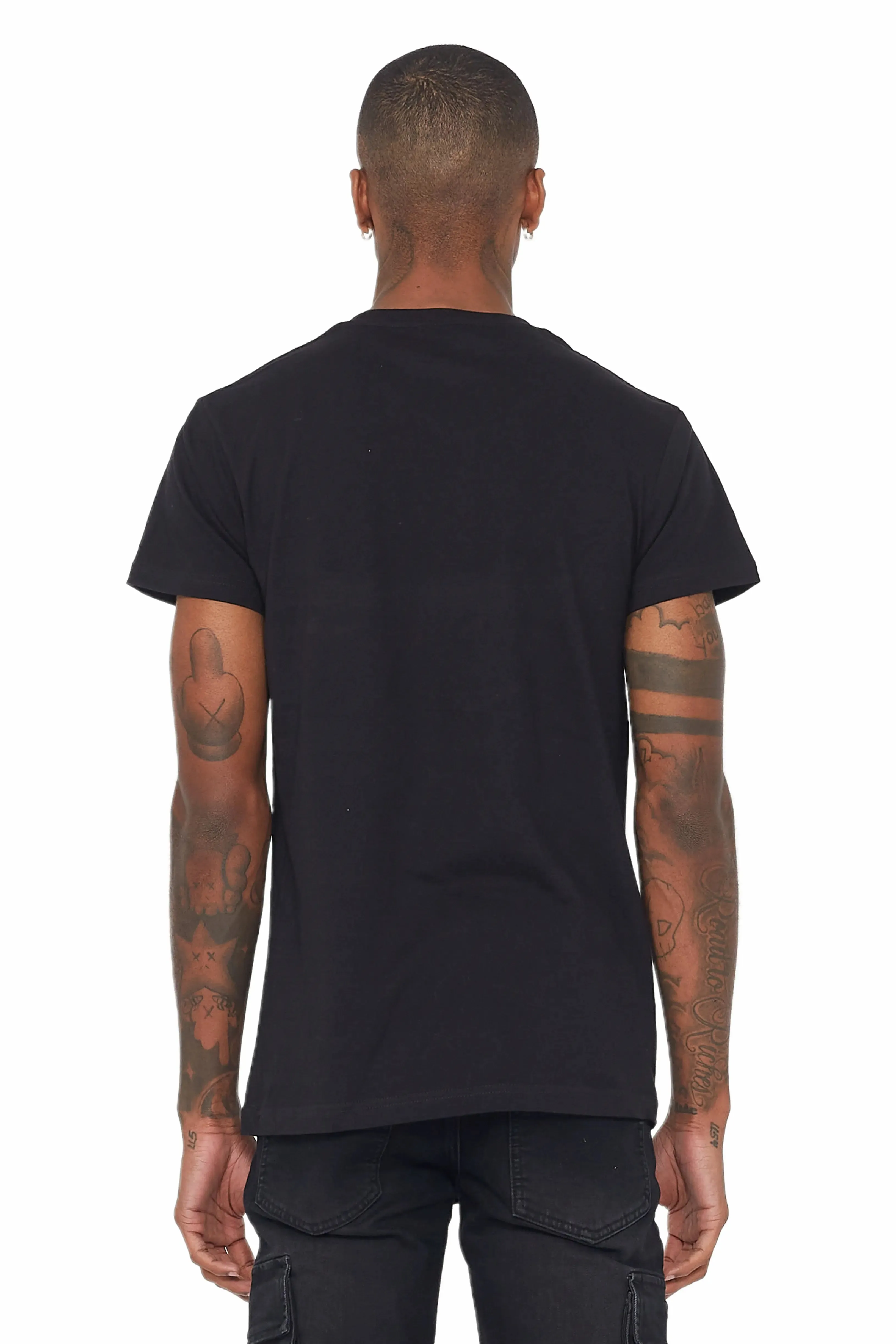 Weave Black Graphic T-Shirt sold by Rockstar Original product image thumbnail 4