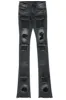 Piet Dark Grey Cargo Super Stacked Flare Jean sold by Rockstar Original