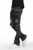 Piet Dark Grey Cargo Super Stacked Flare Jean sold by Rockstar Original