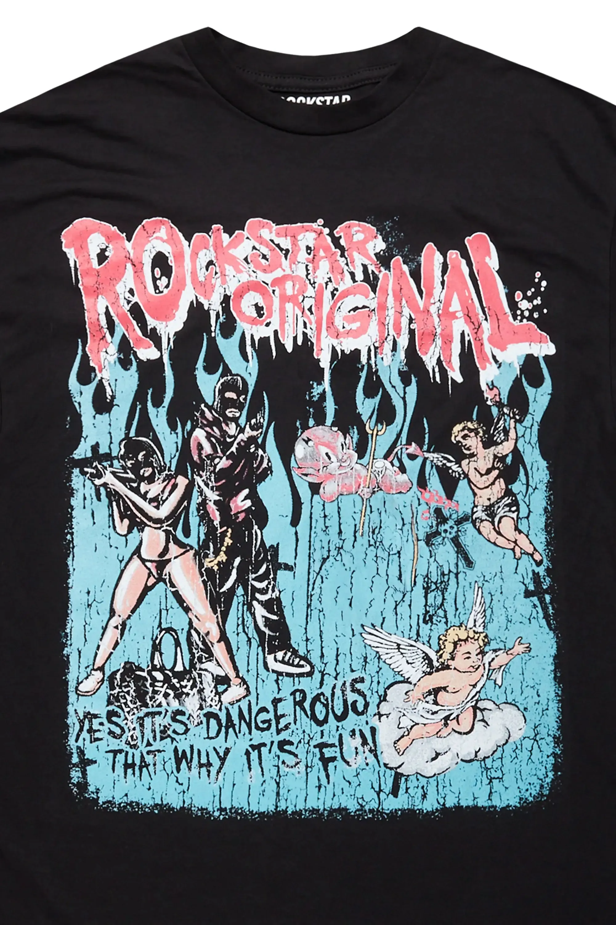 Little Lord Black Graphic T-Shirt sold by Rockstar Original product image thumbnail 3