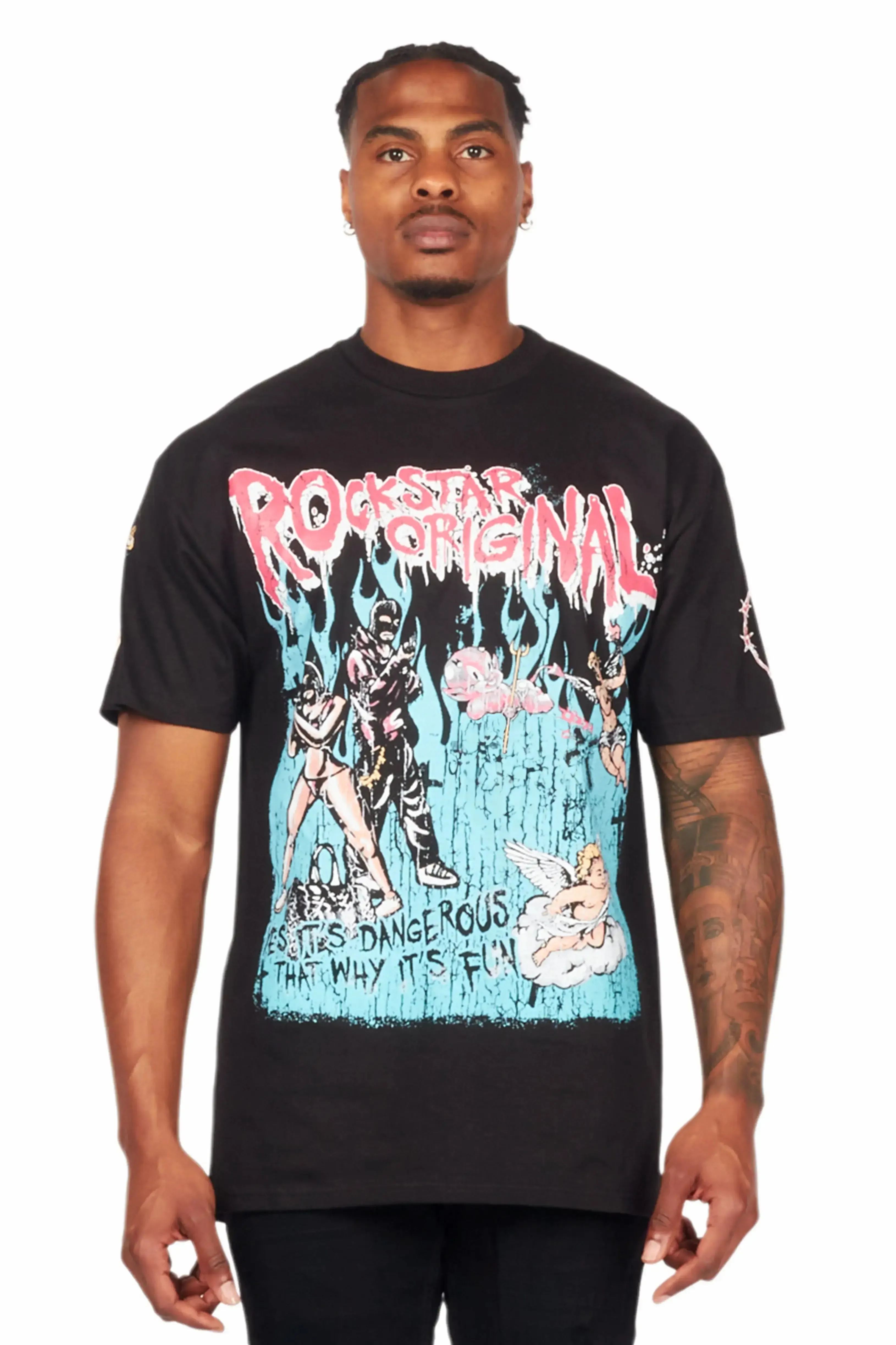 Little Lord Black Graphic T-Shirt sold by Rockstar Original product image thumbnail 2