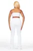 Shanae White Super Stacked Track Pant sold by Rockstar Original