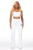 Shanae White Super Stacked Track Pant sold by Rockstar Original