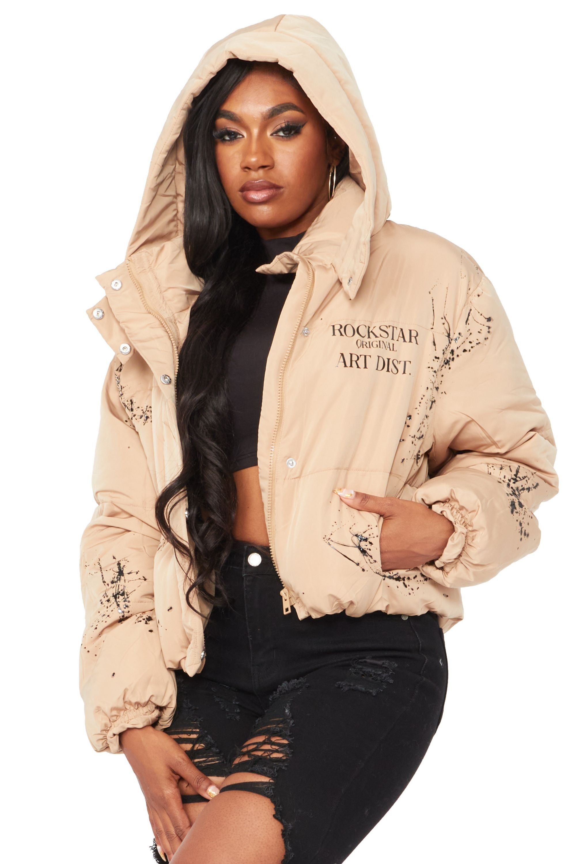 Keira Tan Drippy Puffer Jacket sold by Rockstar Original