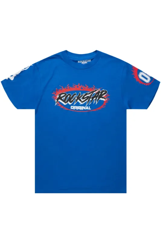 Draven Royal Blue Graphic T-Shirt sold by Rockstar Original