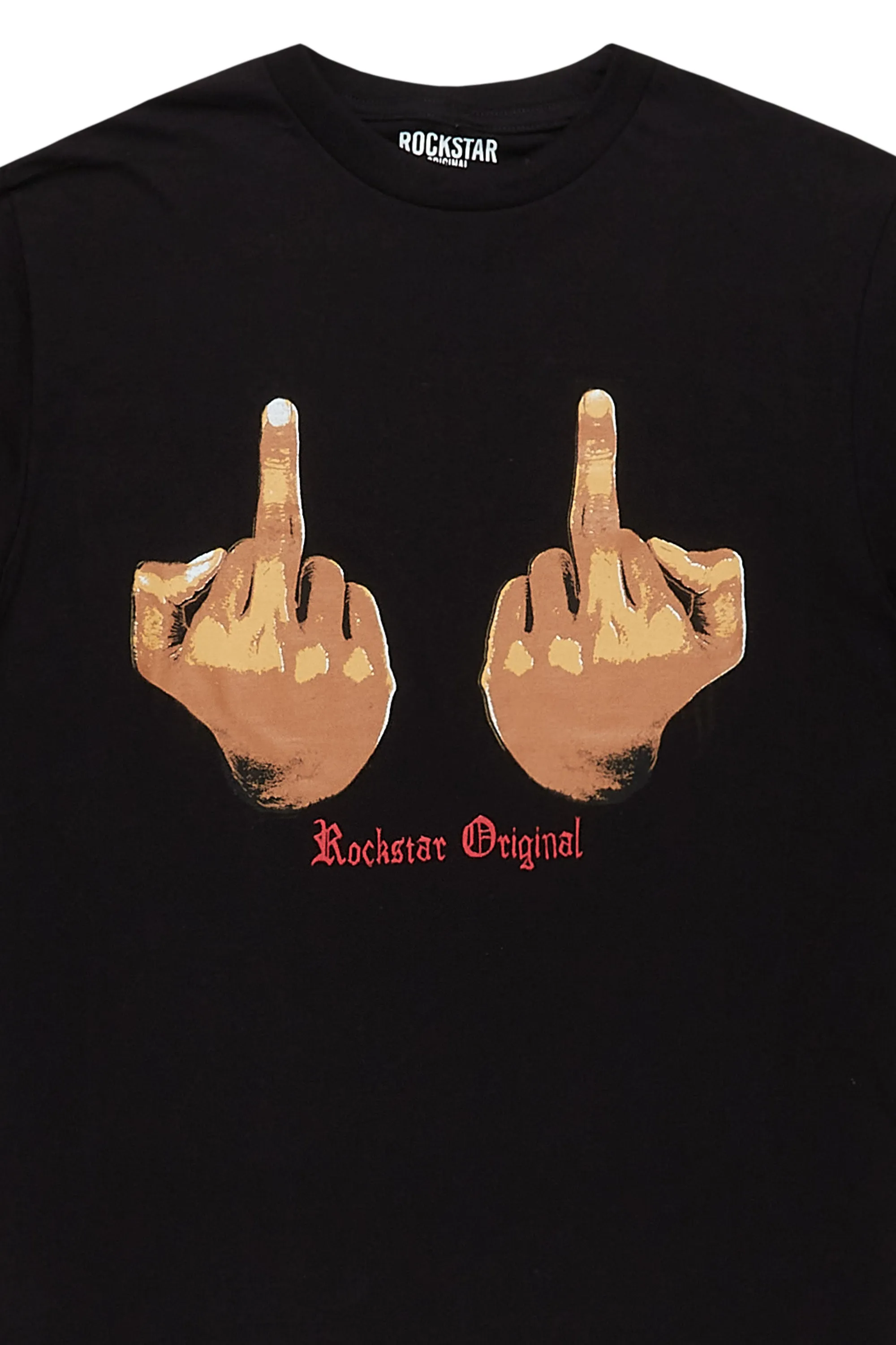 Walkon Black Graphic T-Shirt sold by Rockstar Original product image thumbnail 2