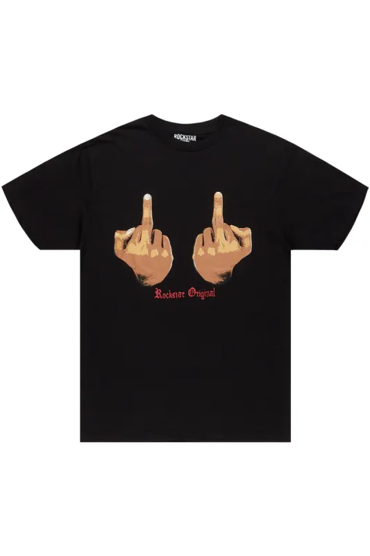 Walkon Black Graphic T-Shirt sold by Rockstar Original