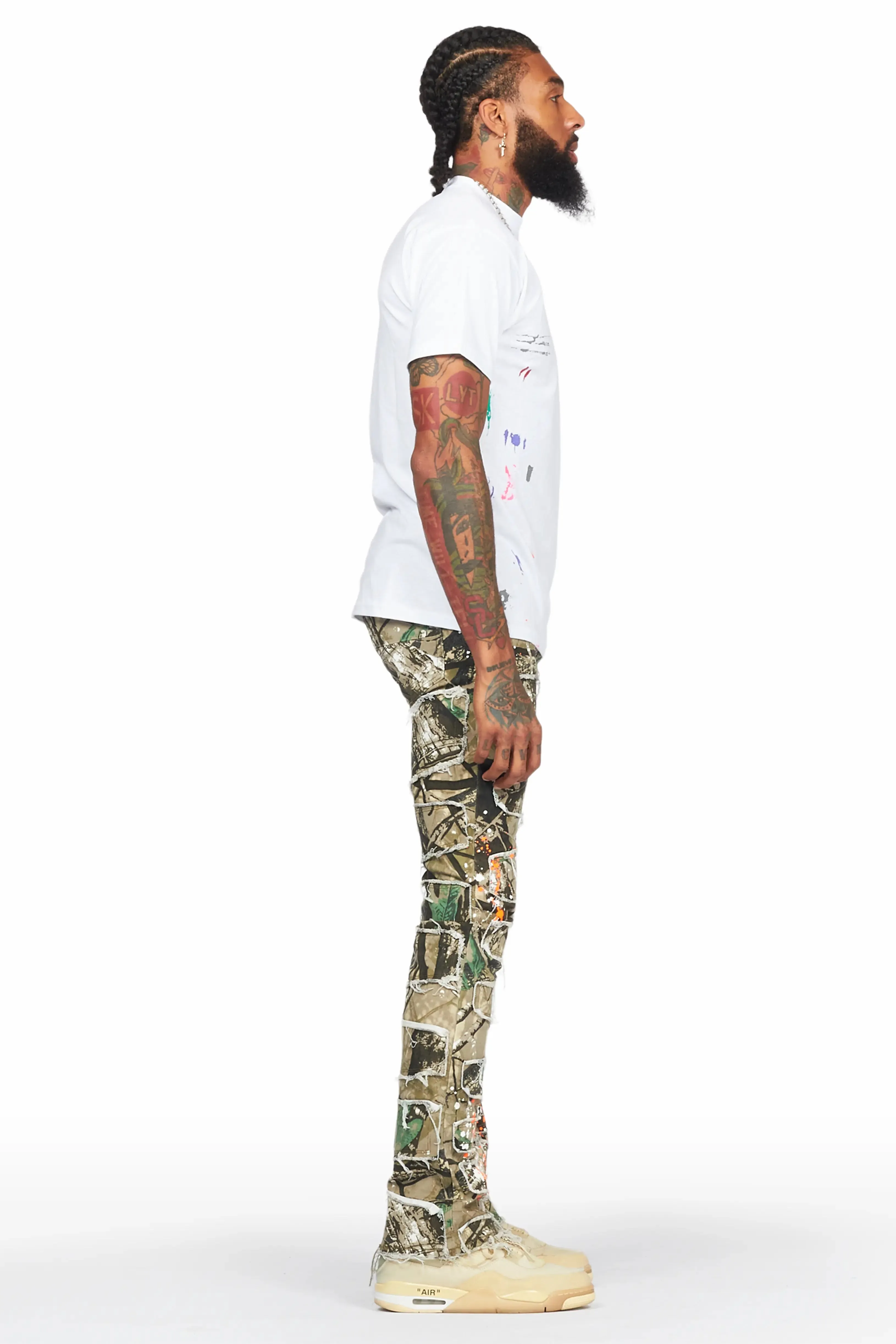 Urso Tree Camo Painter Stacked Flare Jean sold by Rockstar Original product image thumbnail 4