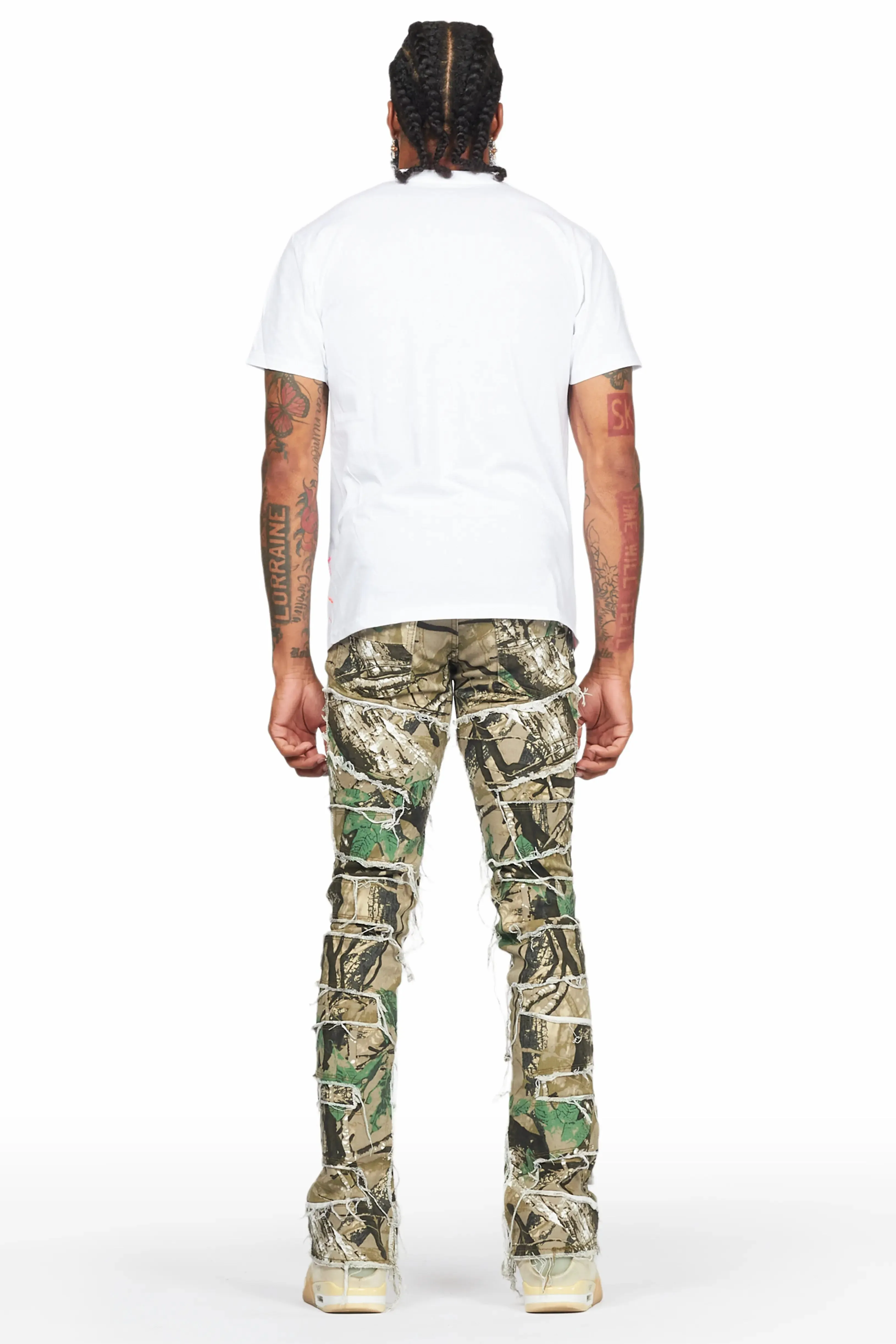 Urso Tree Camo Painter Stacked Flare Jean sold by Rockstar Original product image thumbnail 5