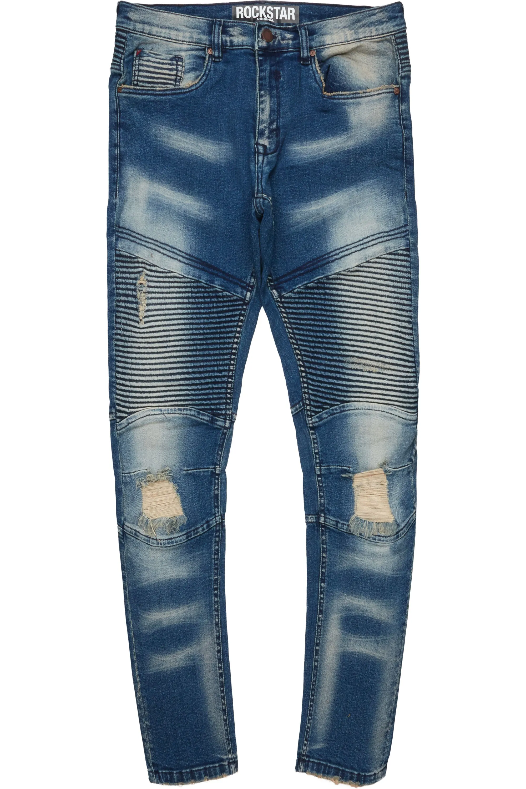 Isah Blue Biker Slim Fit Jean sold by Rockstar Original