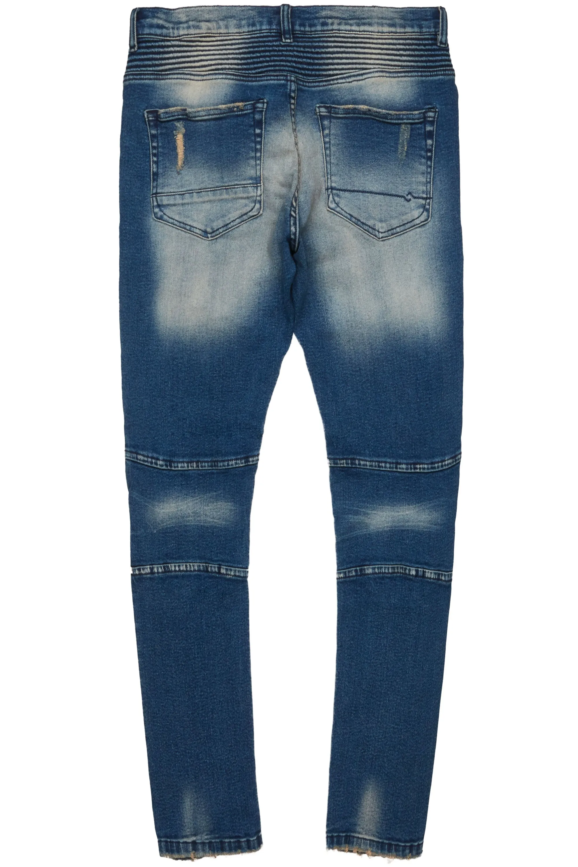 Isah Blue Biker Slim Fit Jean sold by Rockstar Original product image thumbnail 4