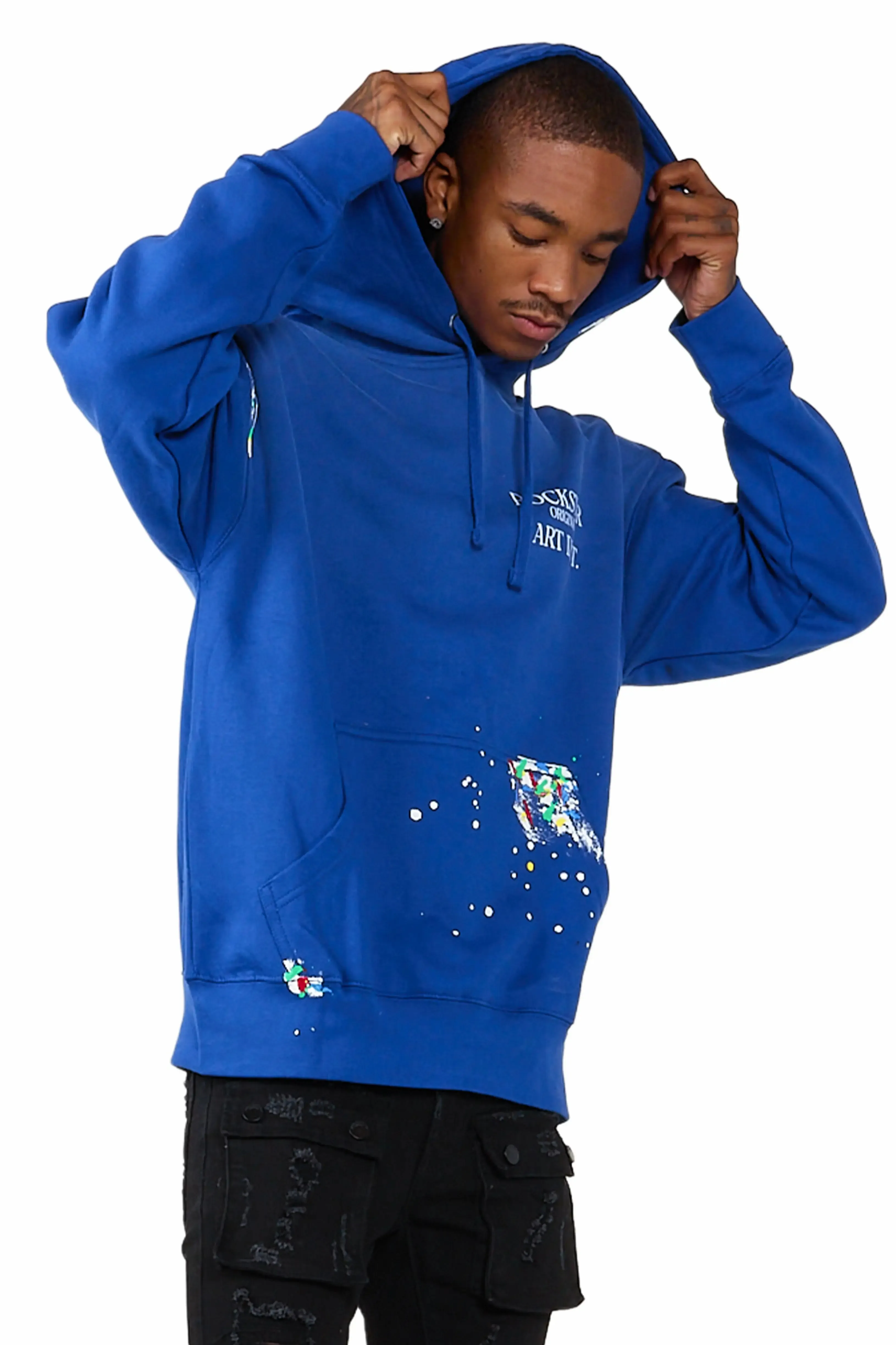 Rockstar Art Dist. Royal Graphic Hoodie sold by Rockstar Original product image thumbnail 3