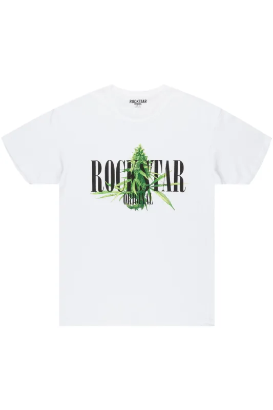 Heven White Graphic T-Shirt sold by Rockstar Original