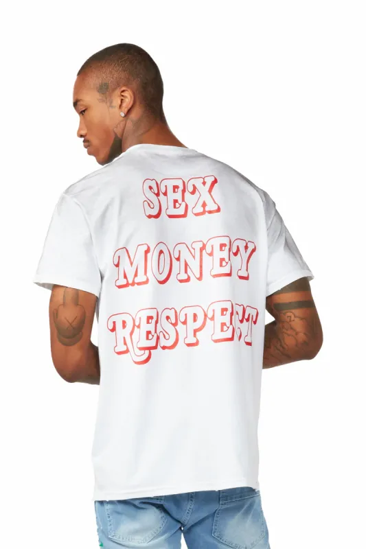 Seedee White Graphic T-Shirt sold by Rockstar Original