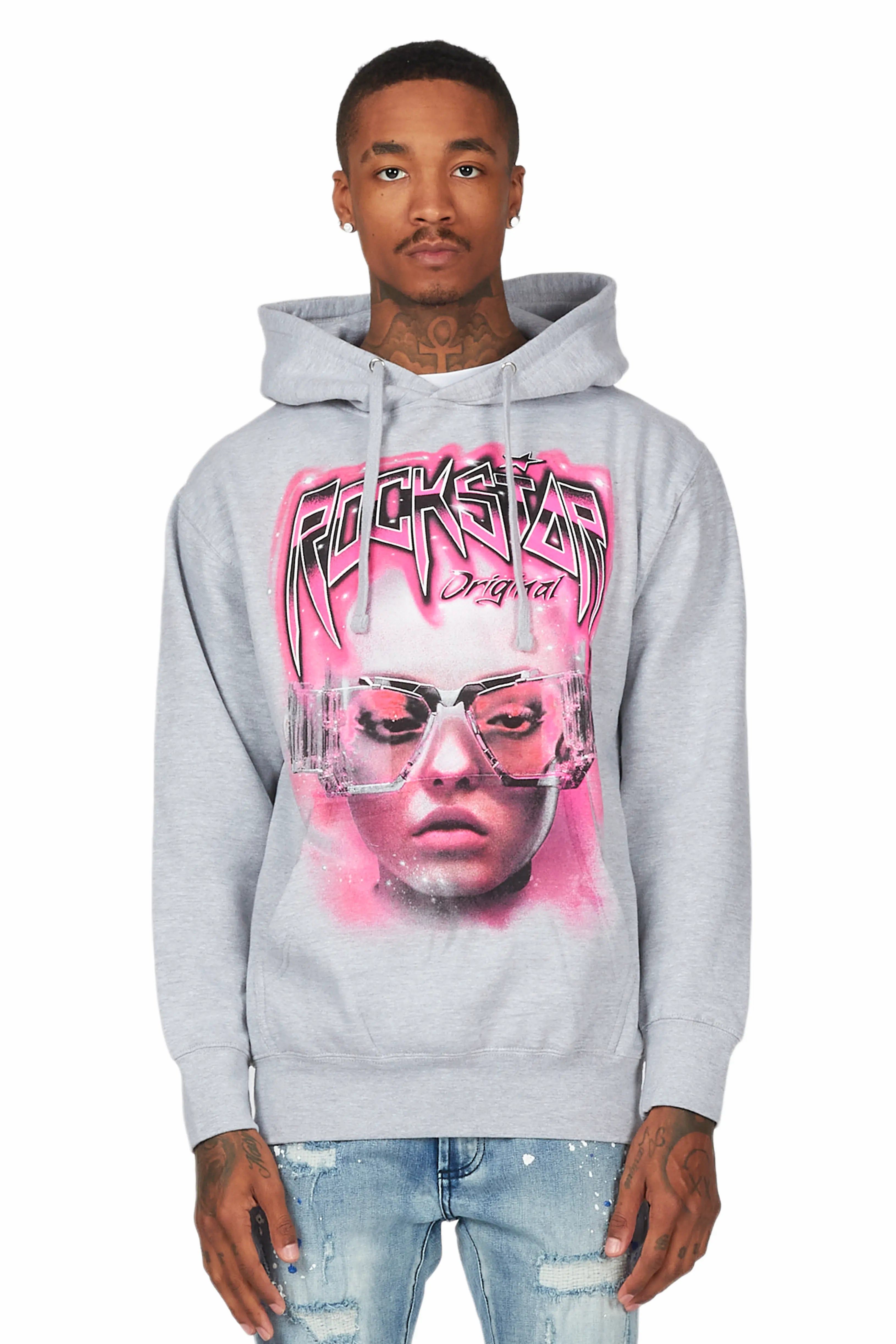 Lars Heather Grey Graphic Hoodie sold by Rockstar Original