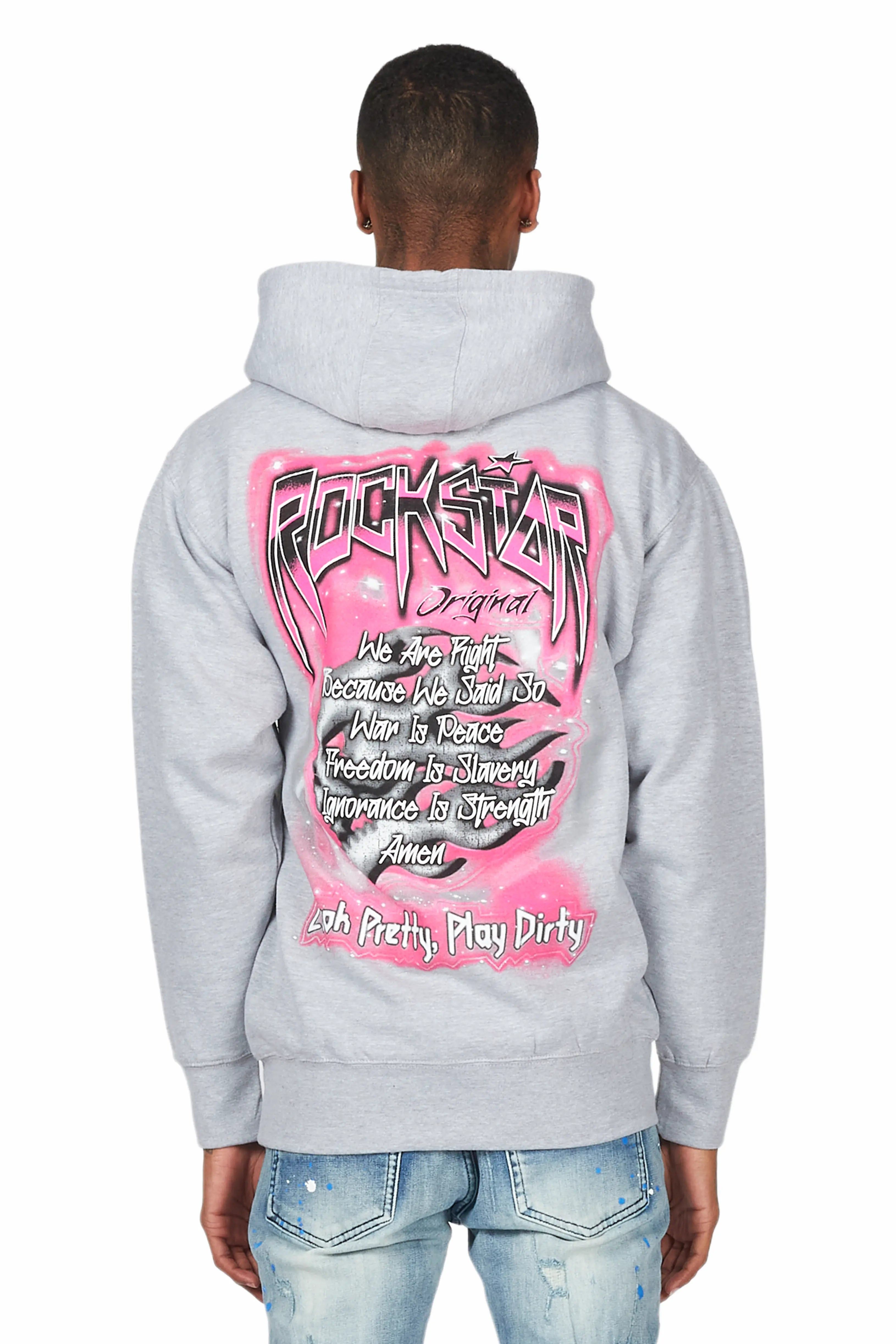 Lars Heather Grey Graphic Hoodie sold by Rockstar Original product image thumbnail 5