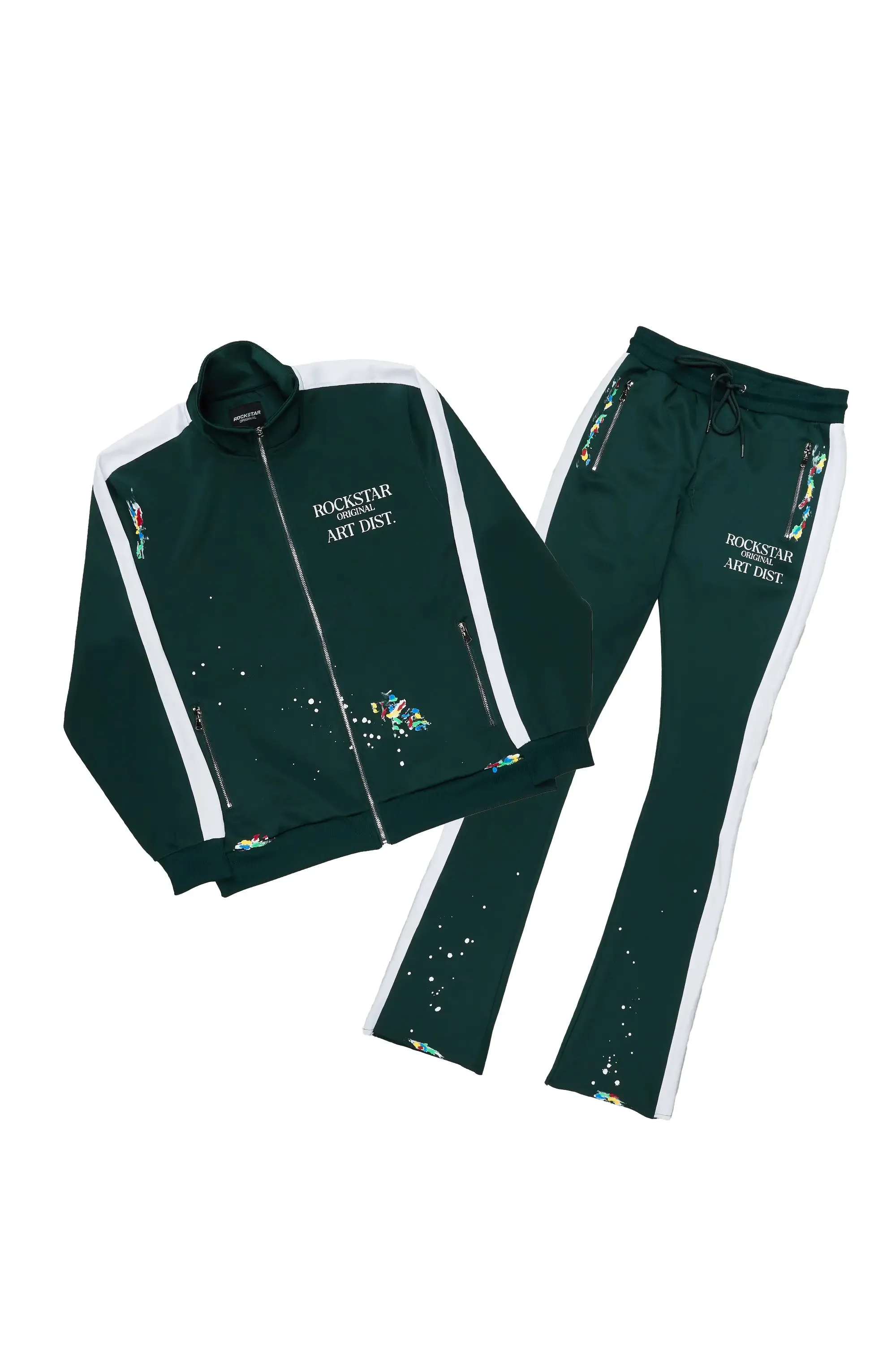 Rockstar Art Dist. Green Tricot Stacked Track Set sold by Rockstar Original product image thumbnail 2