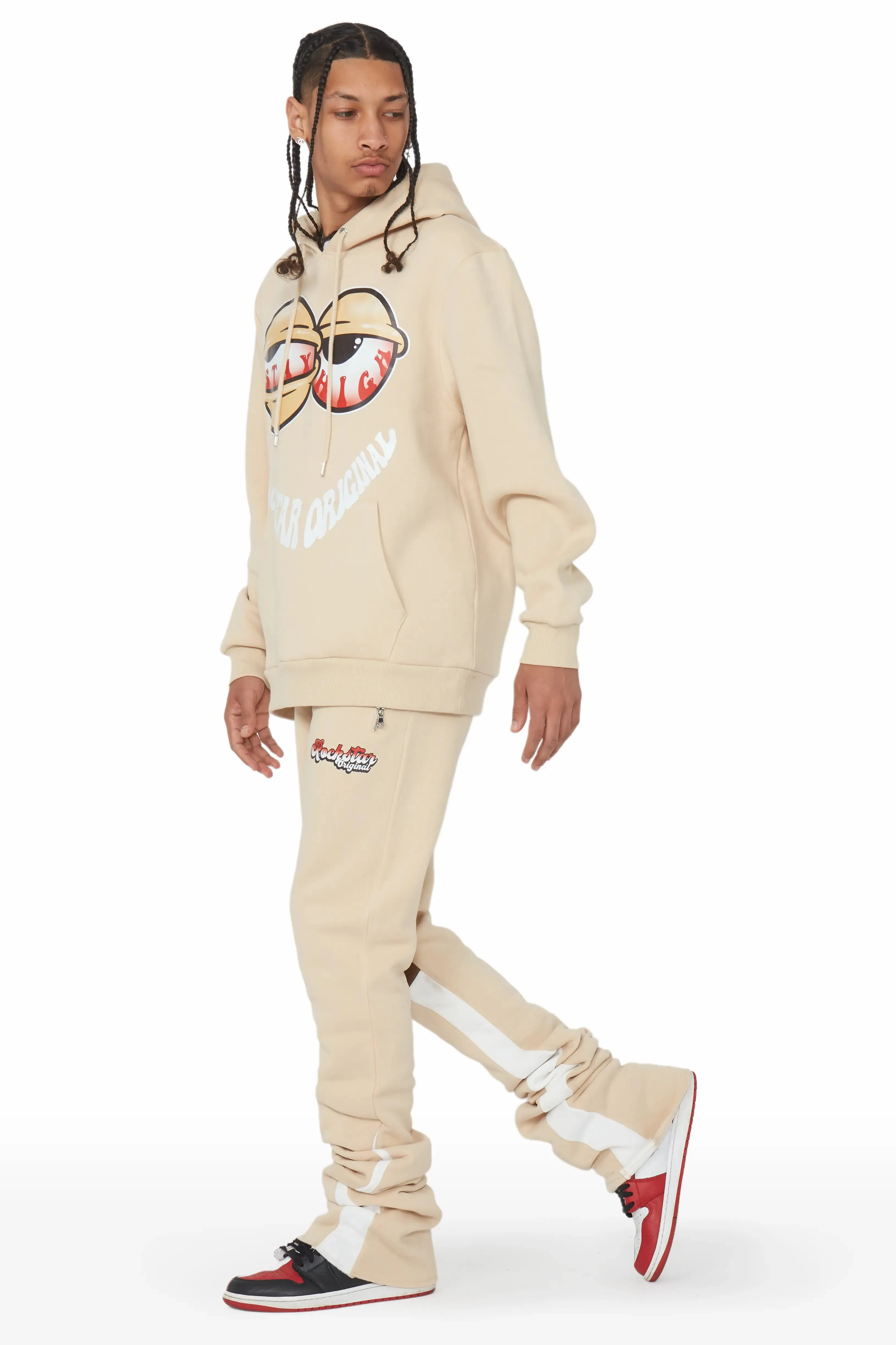 Highya Beige Super Stacked Flare Track Set sold by Rockstar Original product image thumbnail 3