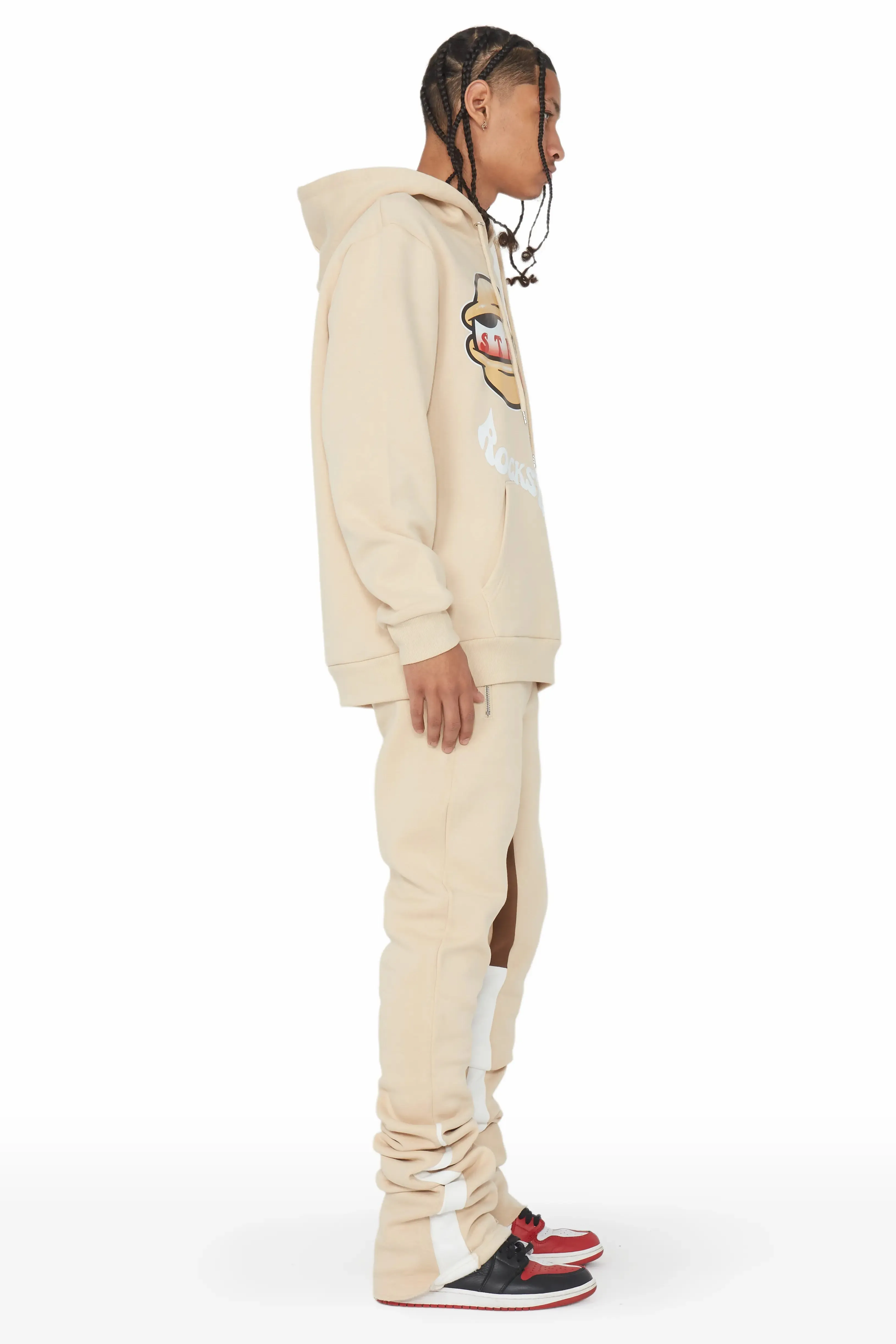 Highya Beige Super Stacked Flare Track Set sold by Rockstar Original product image thumbnail 4