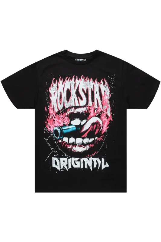 Grindin Black Graphic T-Shirt sold by Rockstar Original