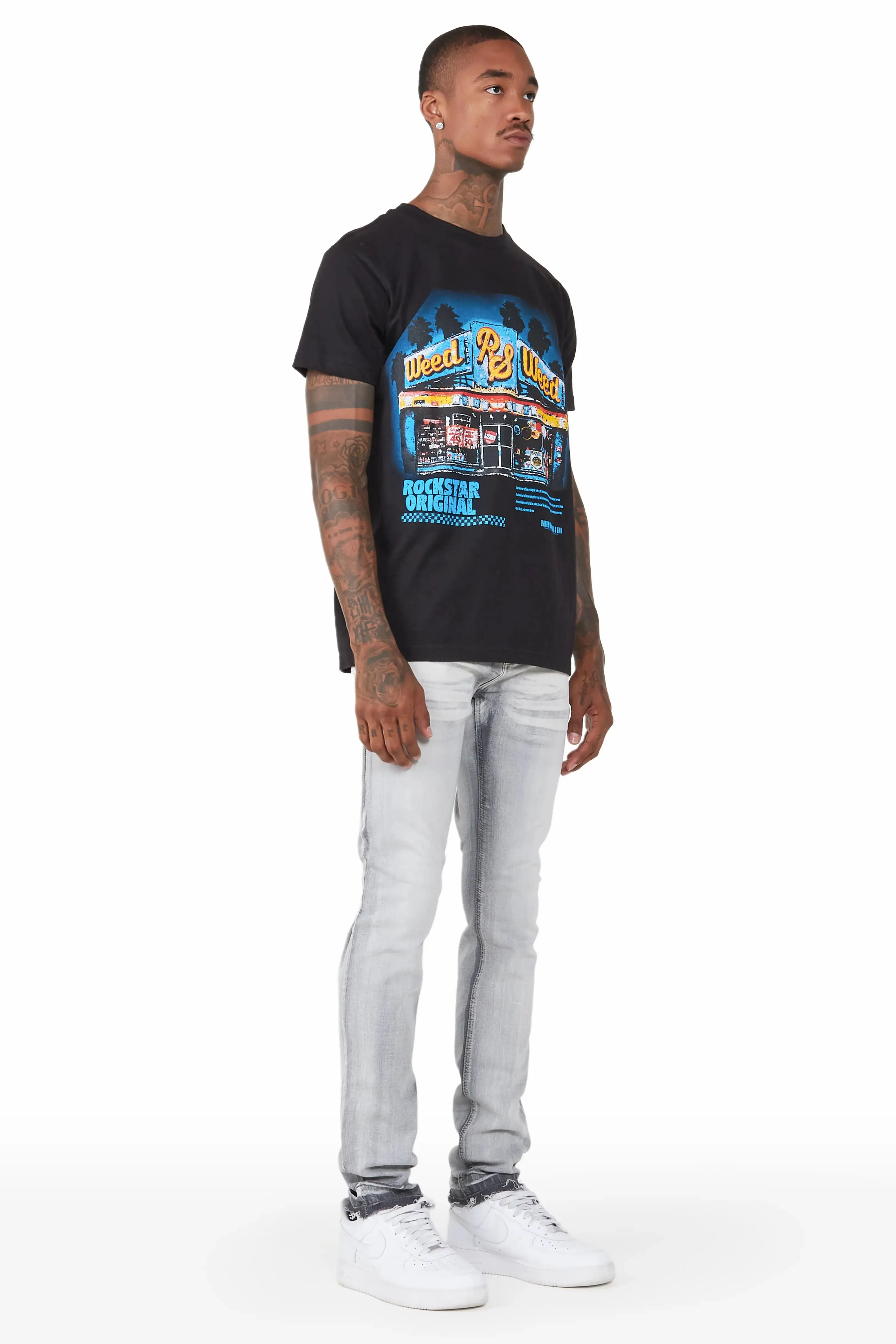 Jaecee Grey Denim Jean sold by Rockstar Original product image thumbnail 3