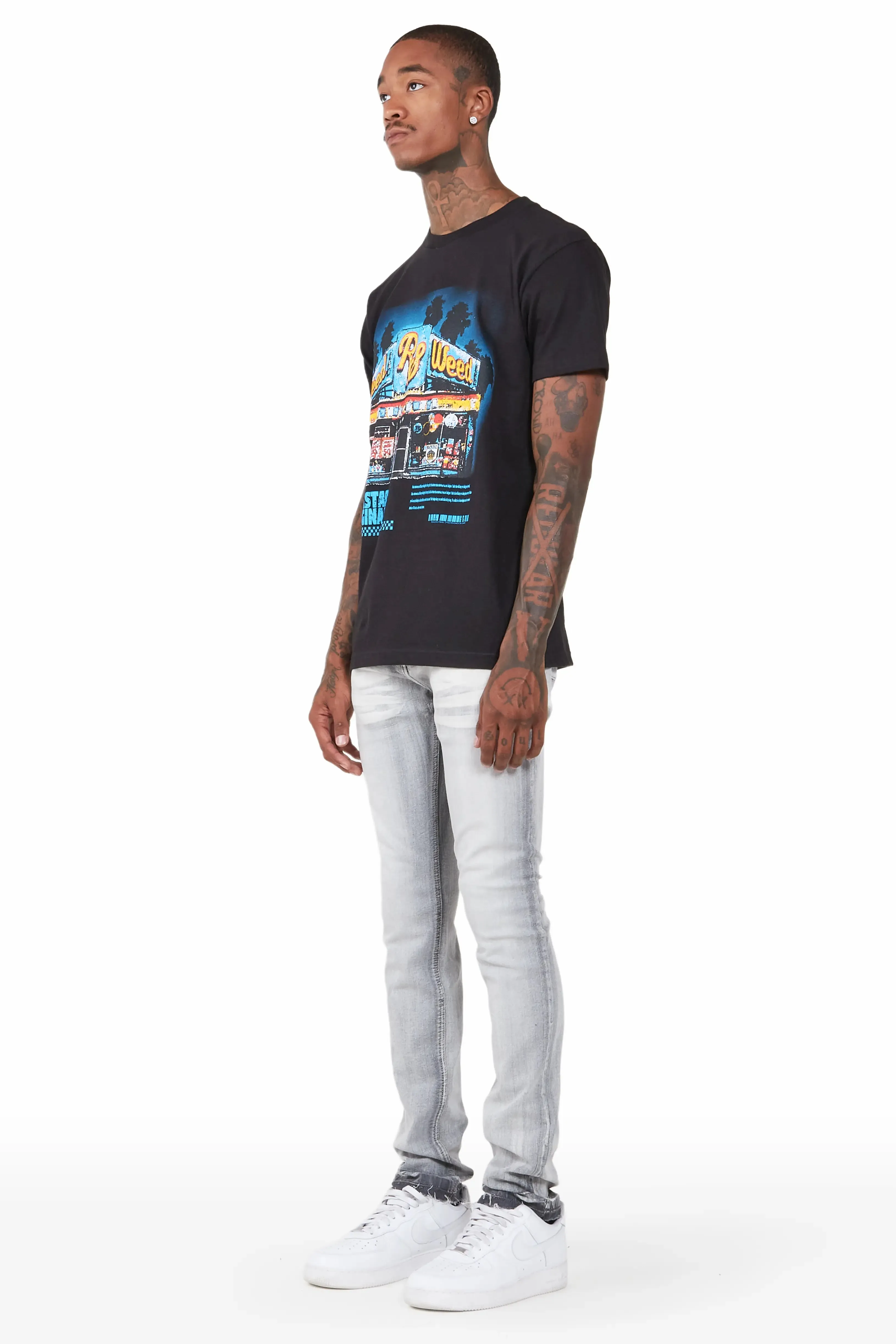Jaecee Grey Denim Jean sold by Rockstar Original product image thumbnail 4