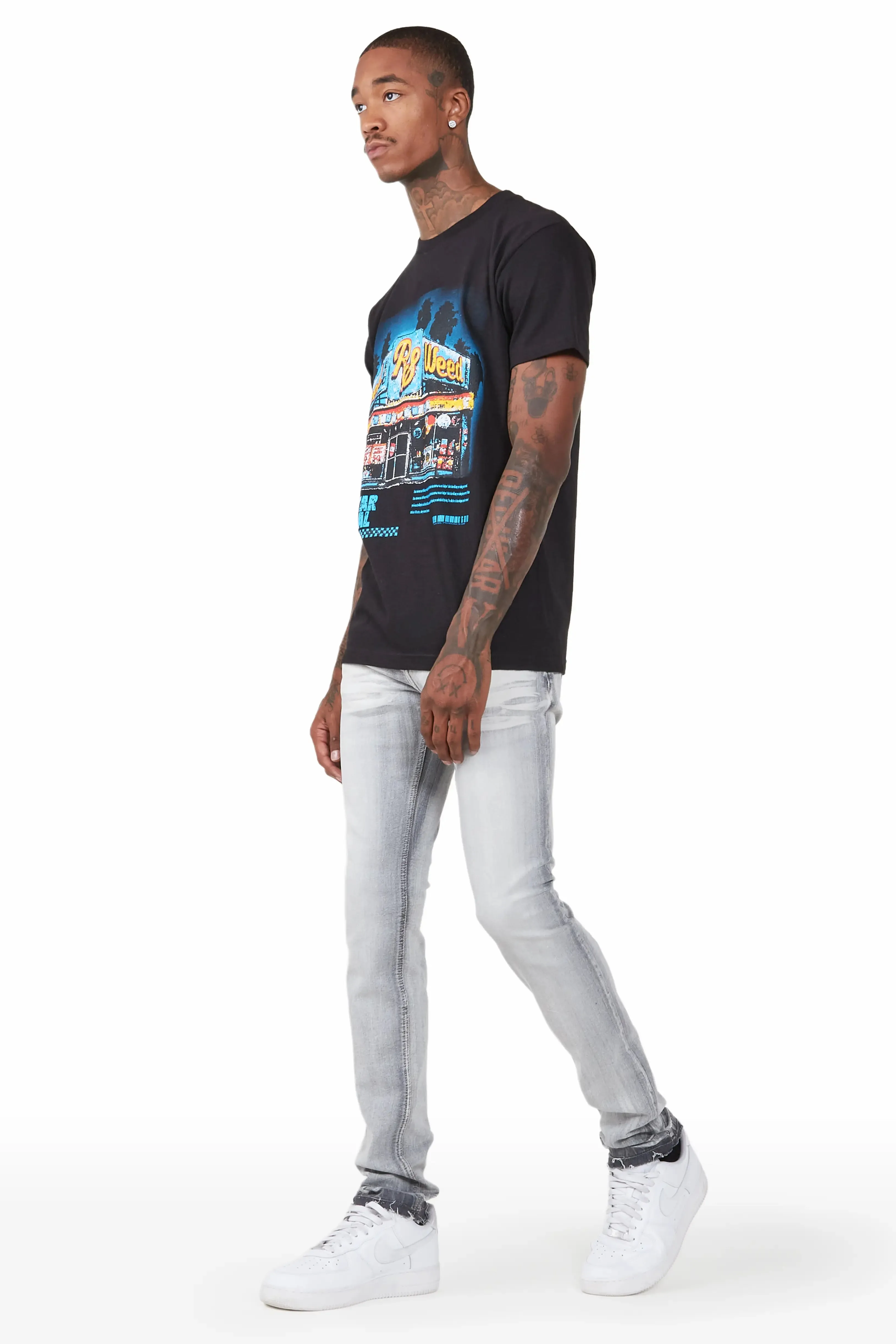Jaecee Grey Denim Jean sold by Rockstar Original product image thumbnail 5