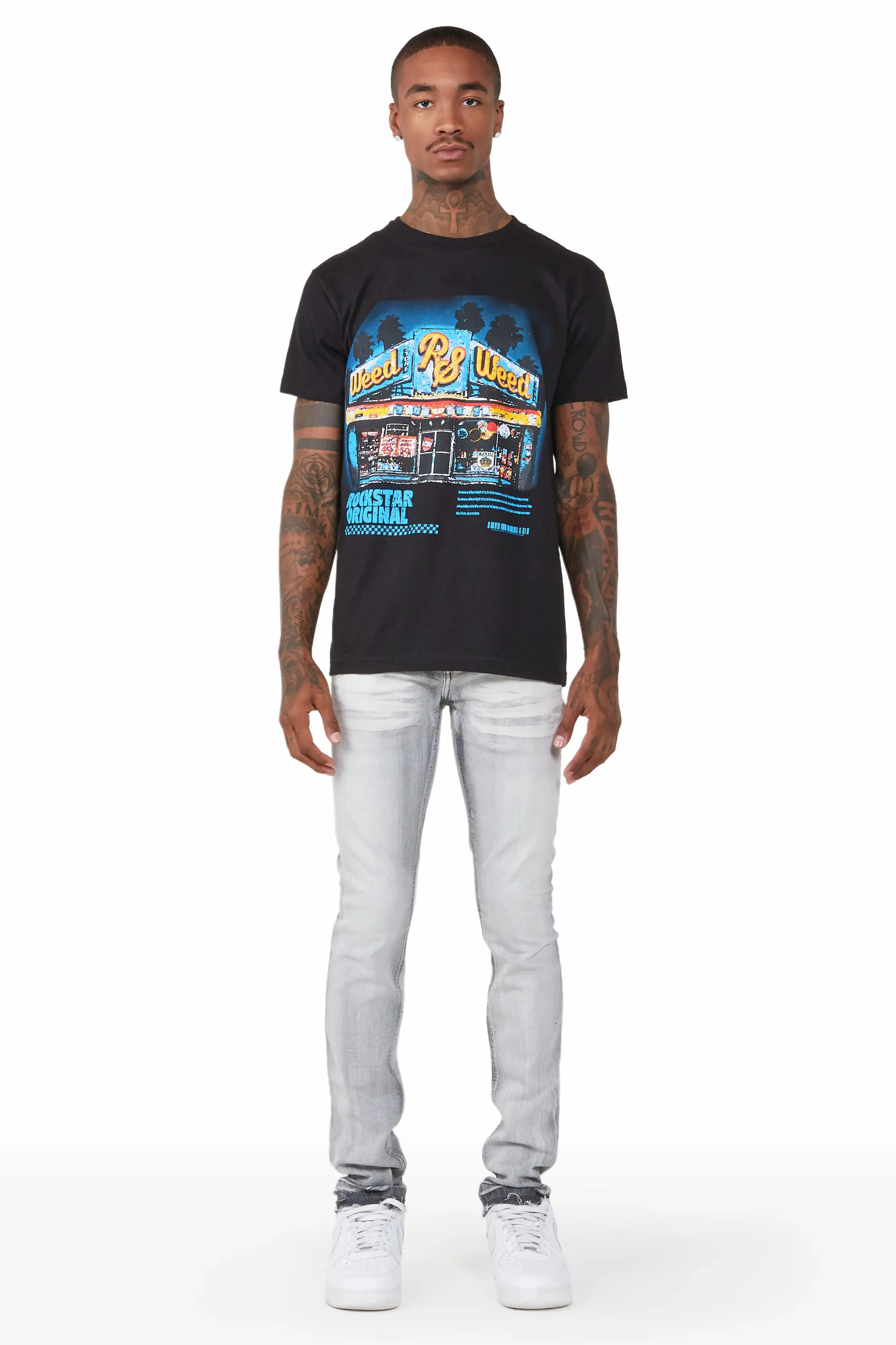 Jaecee Grey Denim Jean sold by Rockstar Original product image thumbnail 2