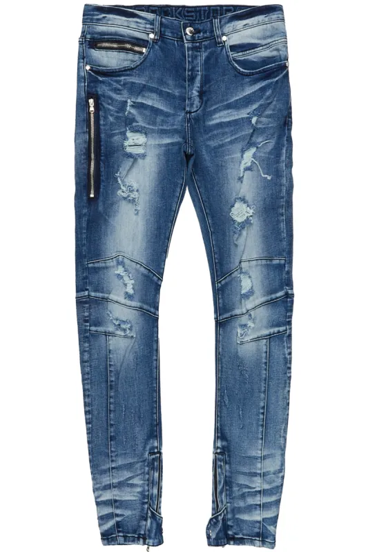 Nestor Blue 5 Pocket Skinny Jean sold by Rockstar Original